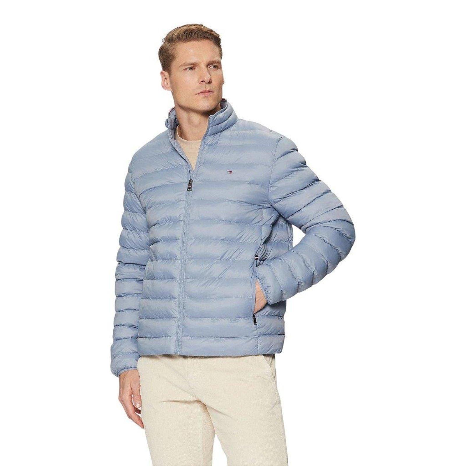 Jaqueta Tommy Hilfiger Packable Recycled Azul Claro