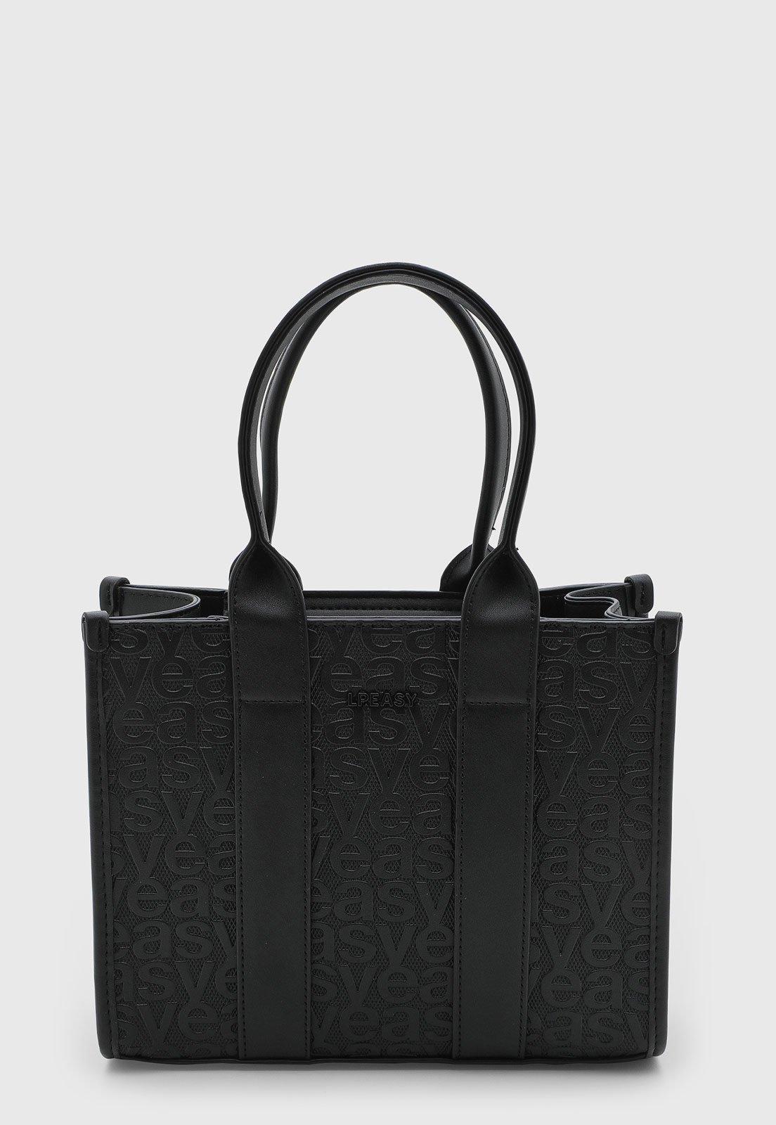 Bolsa Feminina Lança Perfume Estruturada Preta