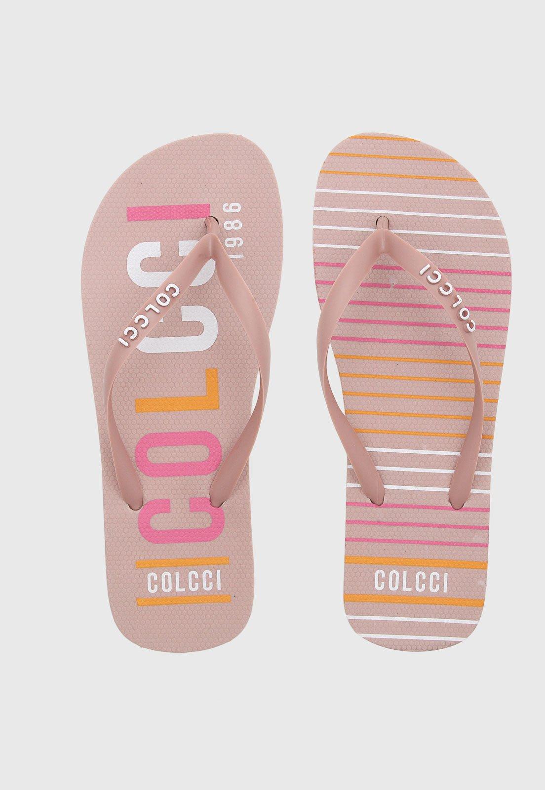 Chinelo Colcci Listras Rosa
