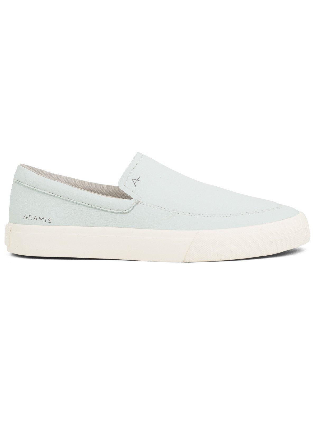 Tênis Masculino Aramis Slip On Casual Dockside Town Confortável Calce Fácil Branco Off White