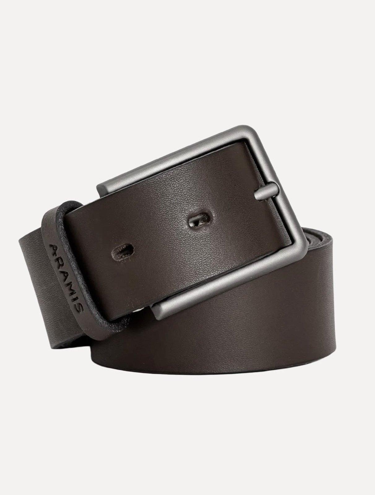 Cinto Aramis Masculino Basico Simples Marron Café