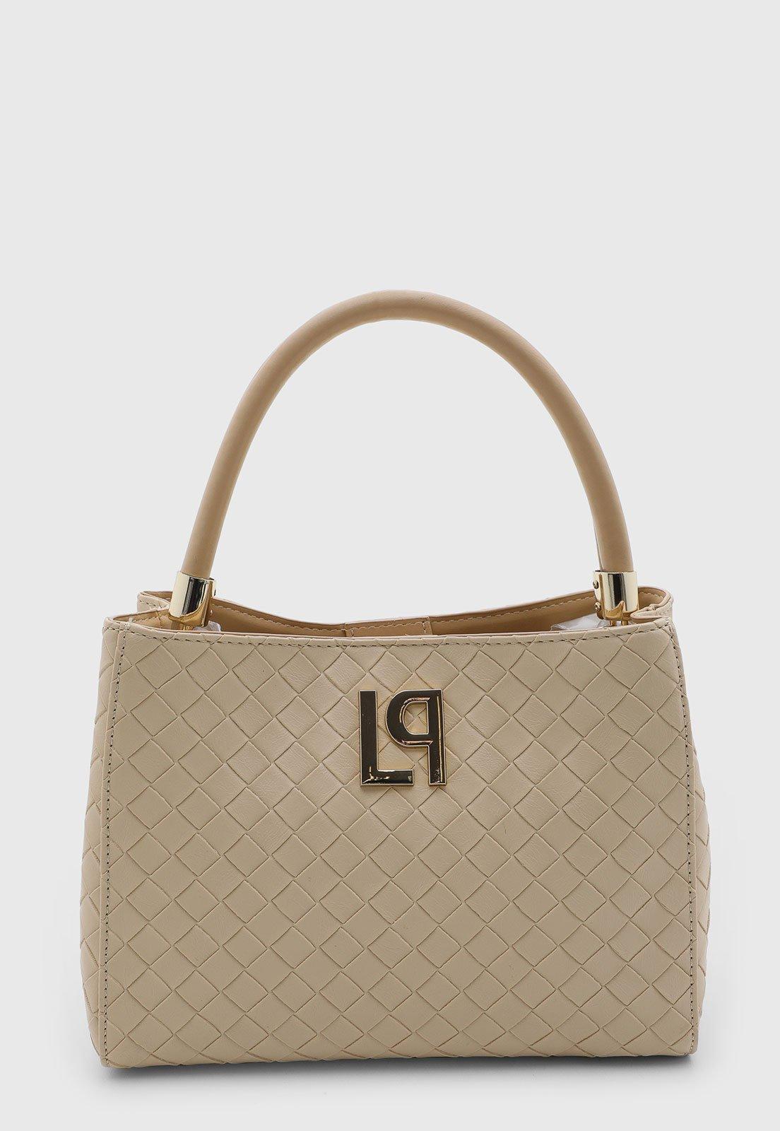 Bolsa Feminina Lança Perfume Tressê Bege