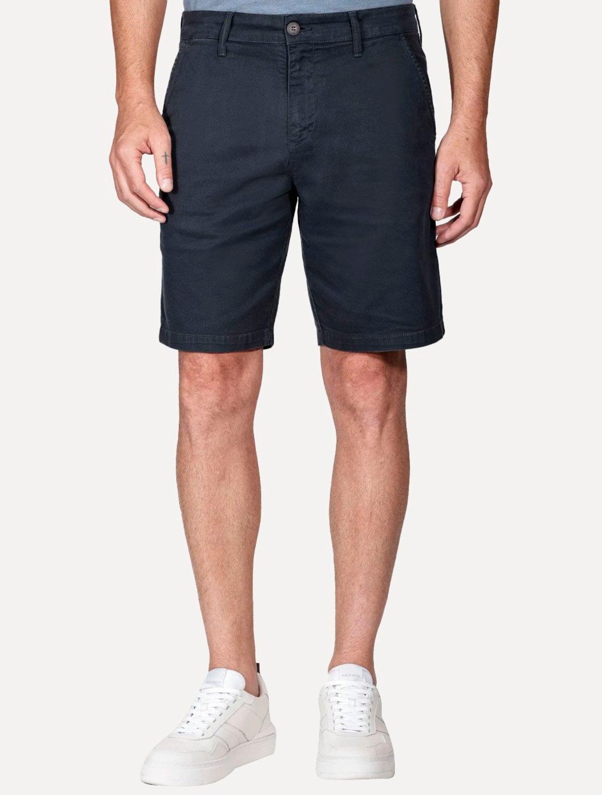 Bermuda Aramis Masculina Chino Color Essential Azul Escuro