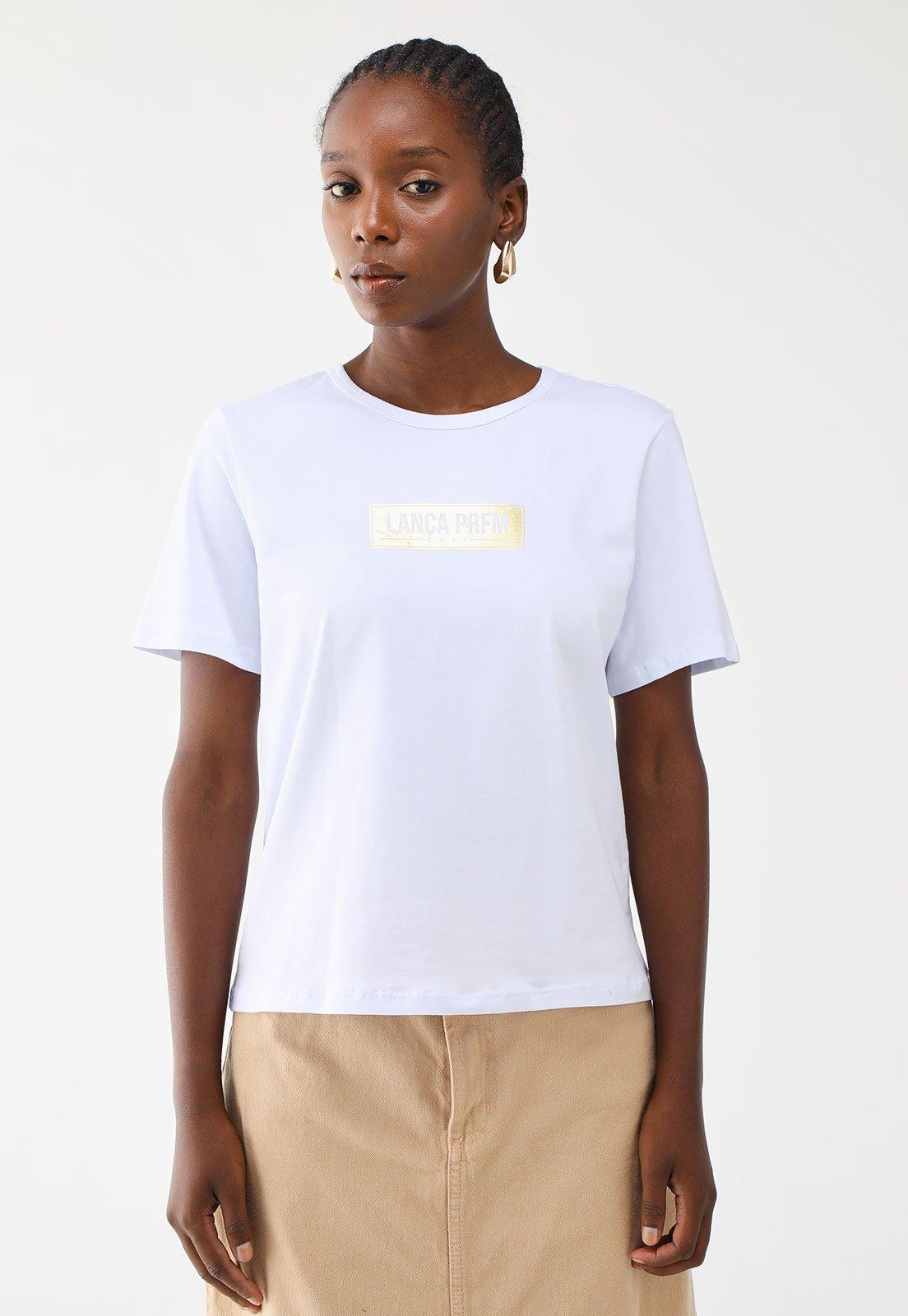 Camiseta Lança Perfume Reta Logo Branca
