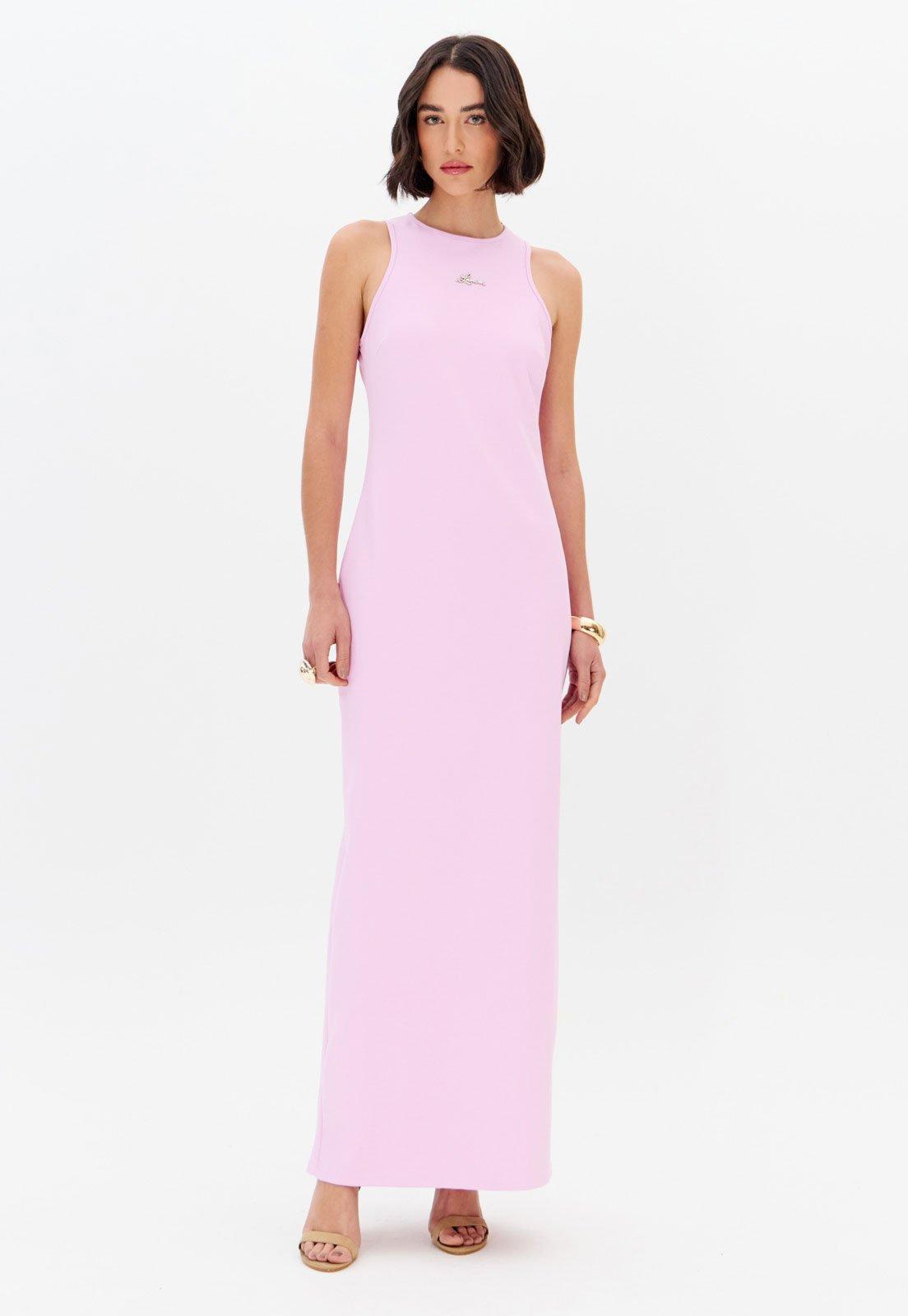 Vestido Feminino Lança Perfume Longo Rosa