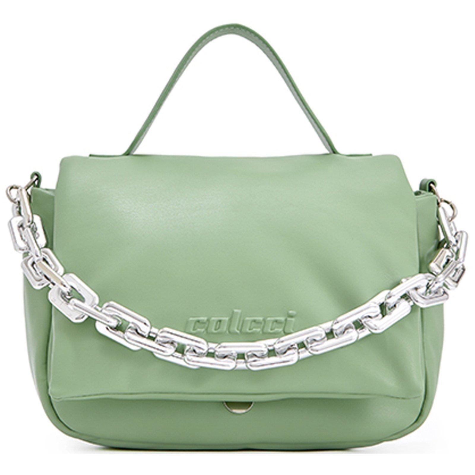 Bolsa Shoulder Colcci Relevo Pr25 Verde Feminino