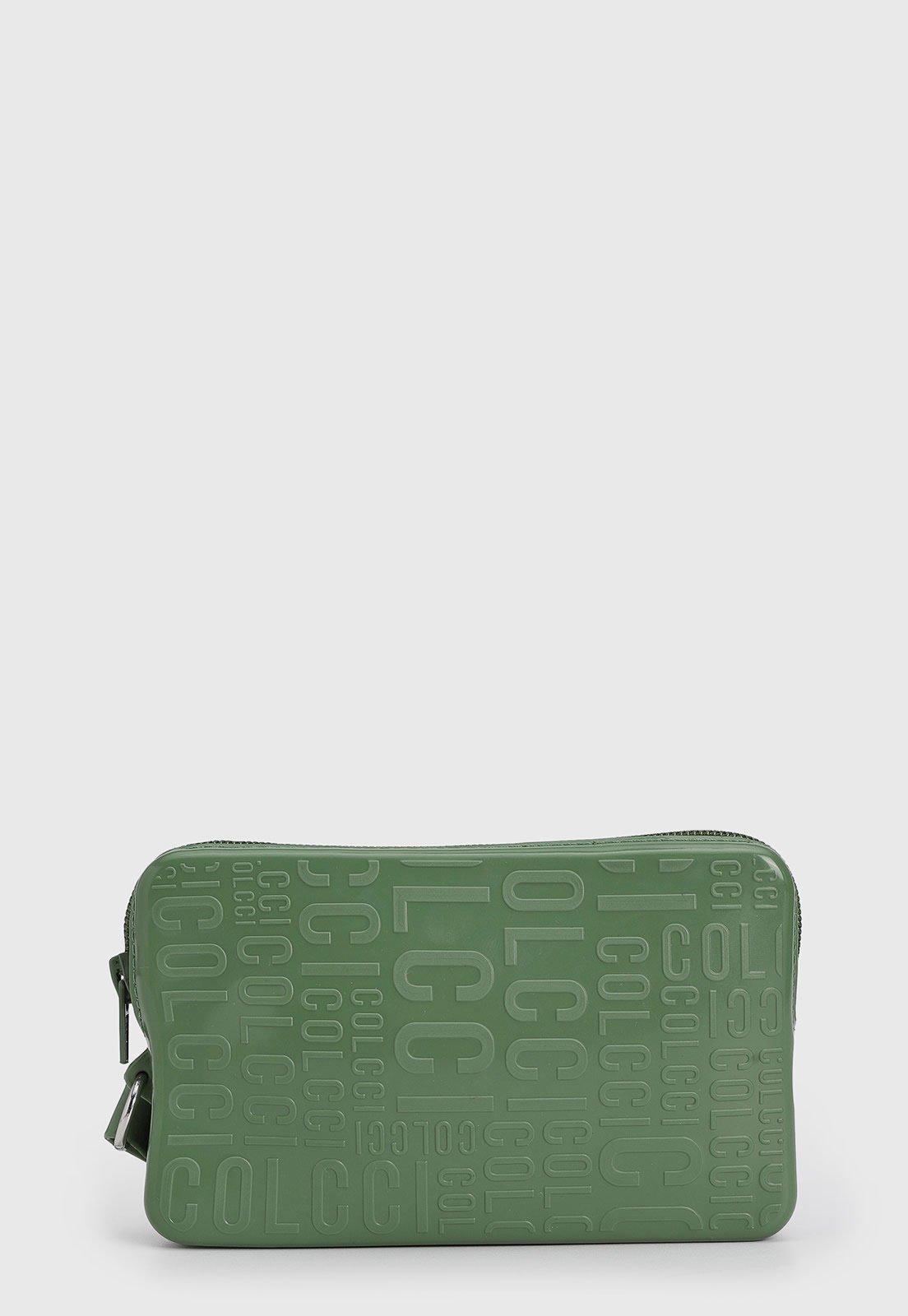 Bolsa Feminina Colcci Pequena Logo Alto Relevo Verde