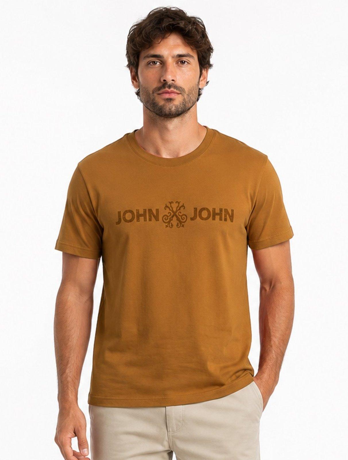 Camiseta John John Masculina Fit Basic Mostarda