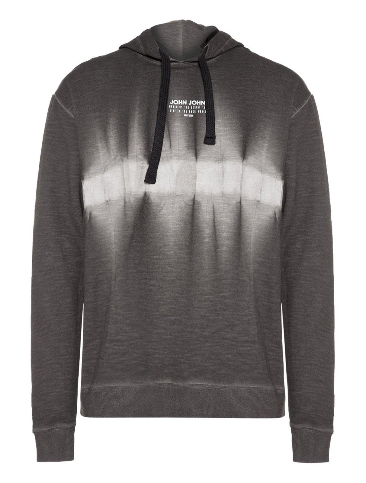Moletom John John Masculino Hoodie By Desire Tie-Dye Cinza Médio
