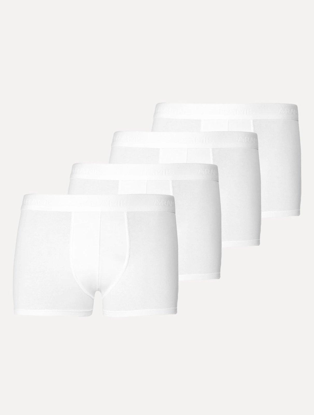 Kit Cuecas Aramis Boxer Cotton Branca Pack 4UN