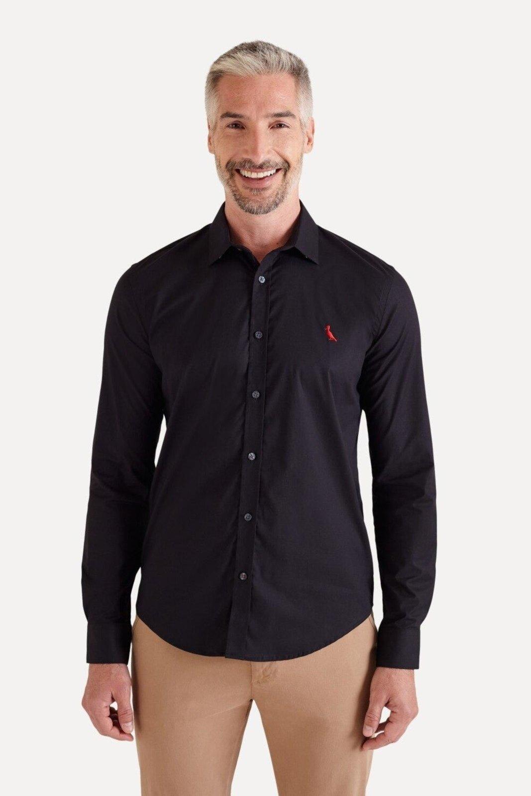 Camisa Cont. Enxuto Cores Elastano Reserva Preto