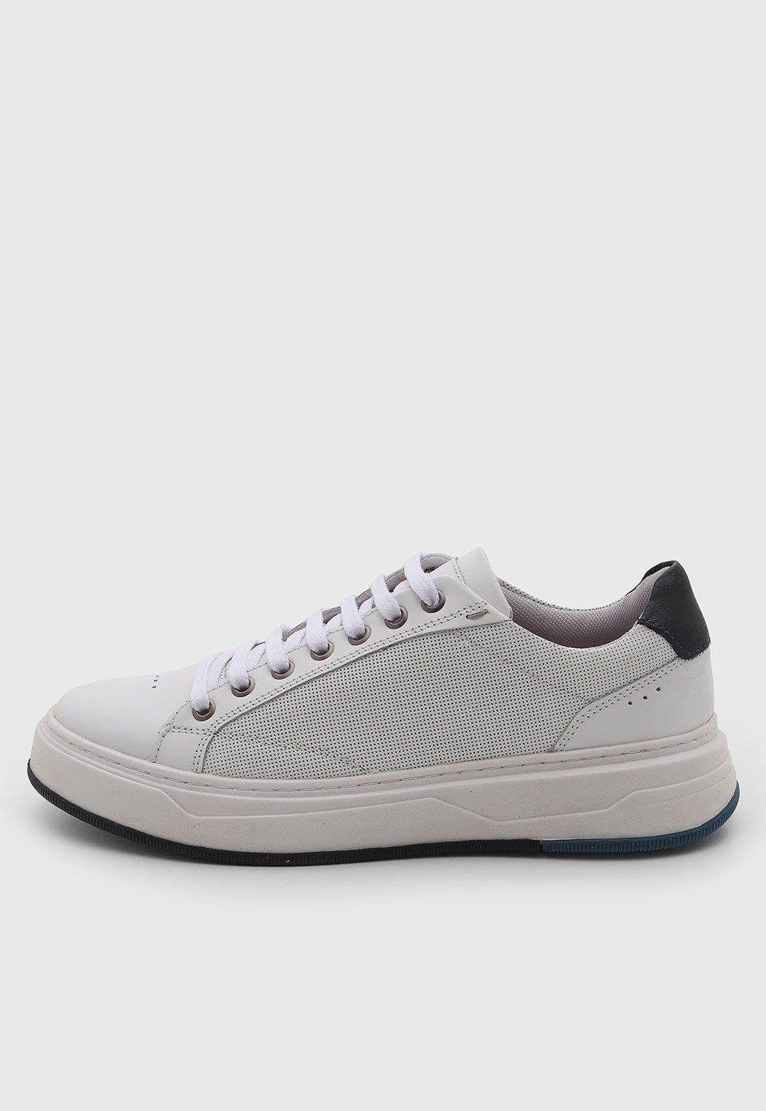 Tênis Masculino John John Urban Evoque Couro Branco
