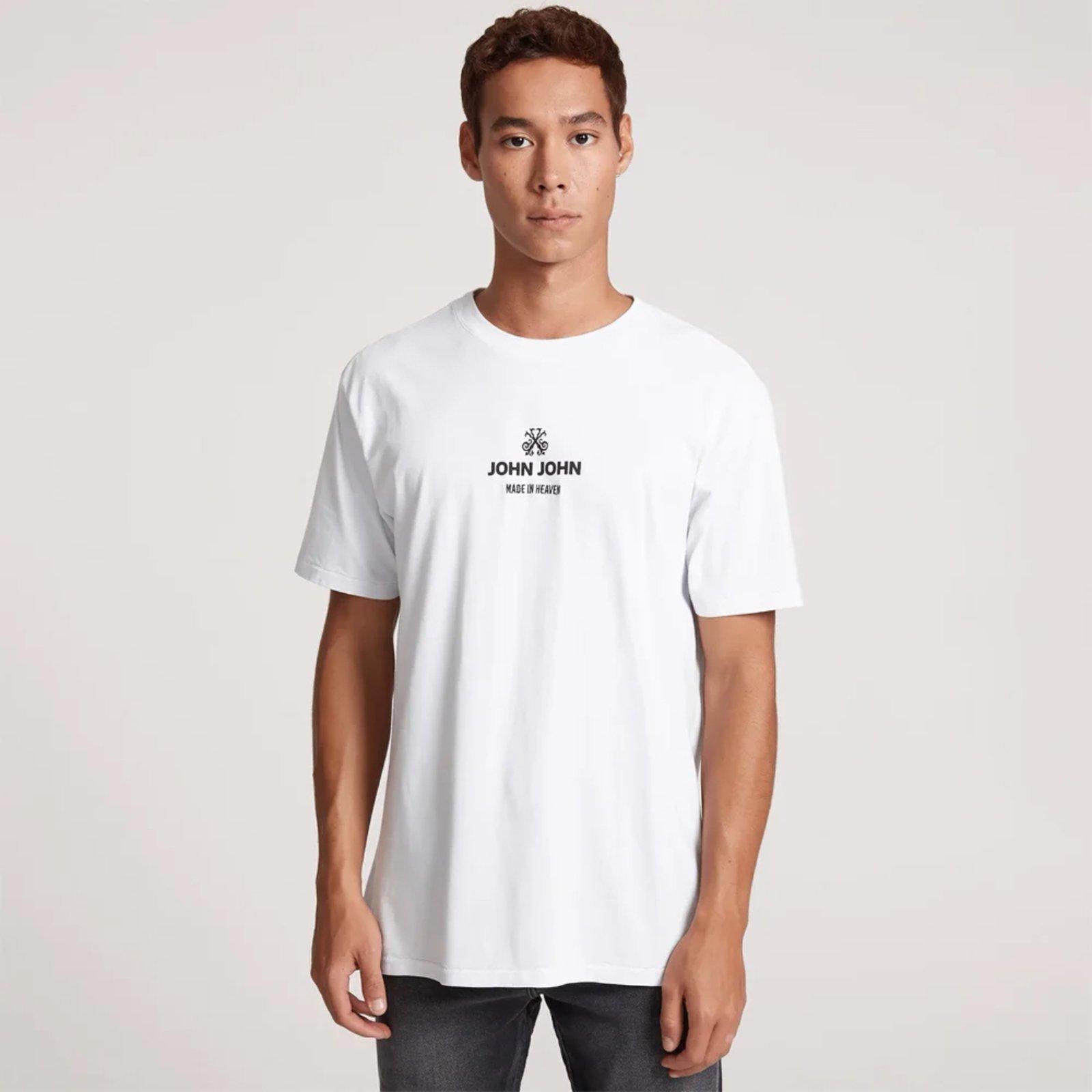 Camiseta John John Regular Industry Ou25 Off White Masculino