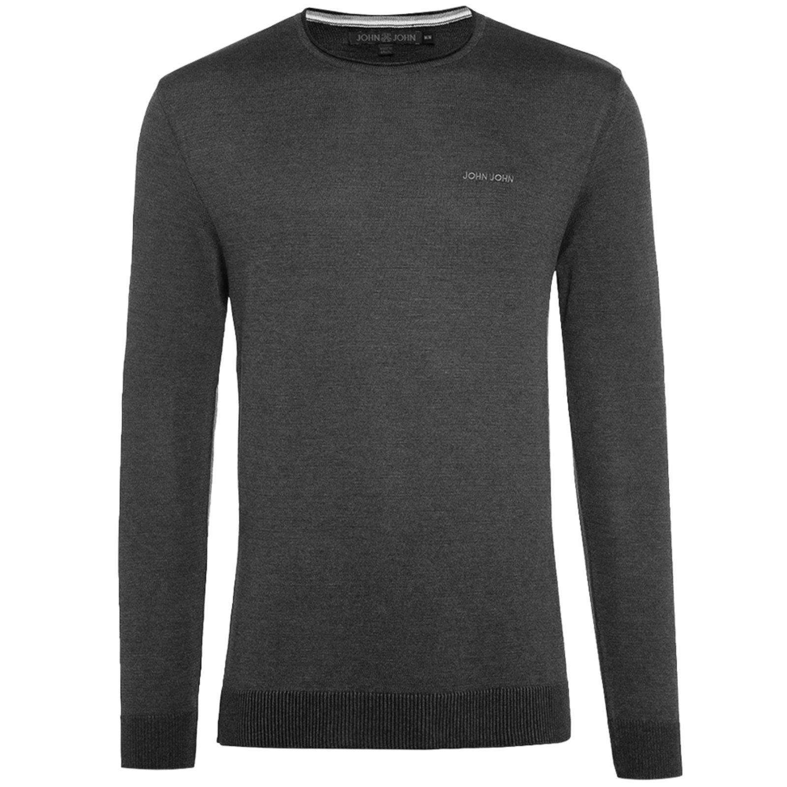 Suéter Tricot John John New Basic In24 Cinza Masculino