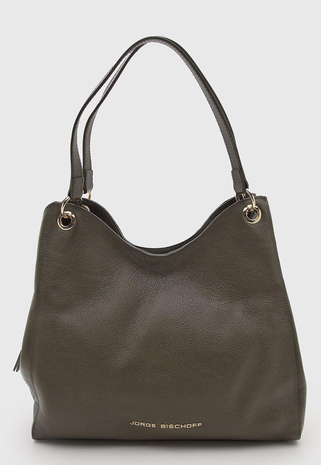 Bolsa Feminina Jorge Bischoff Couro Verde