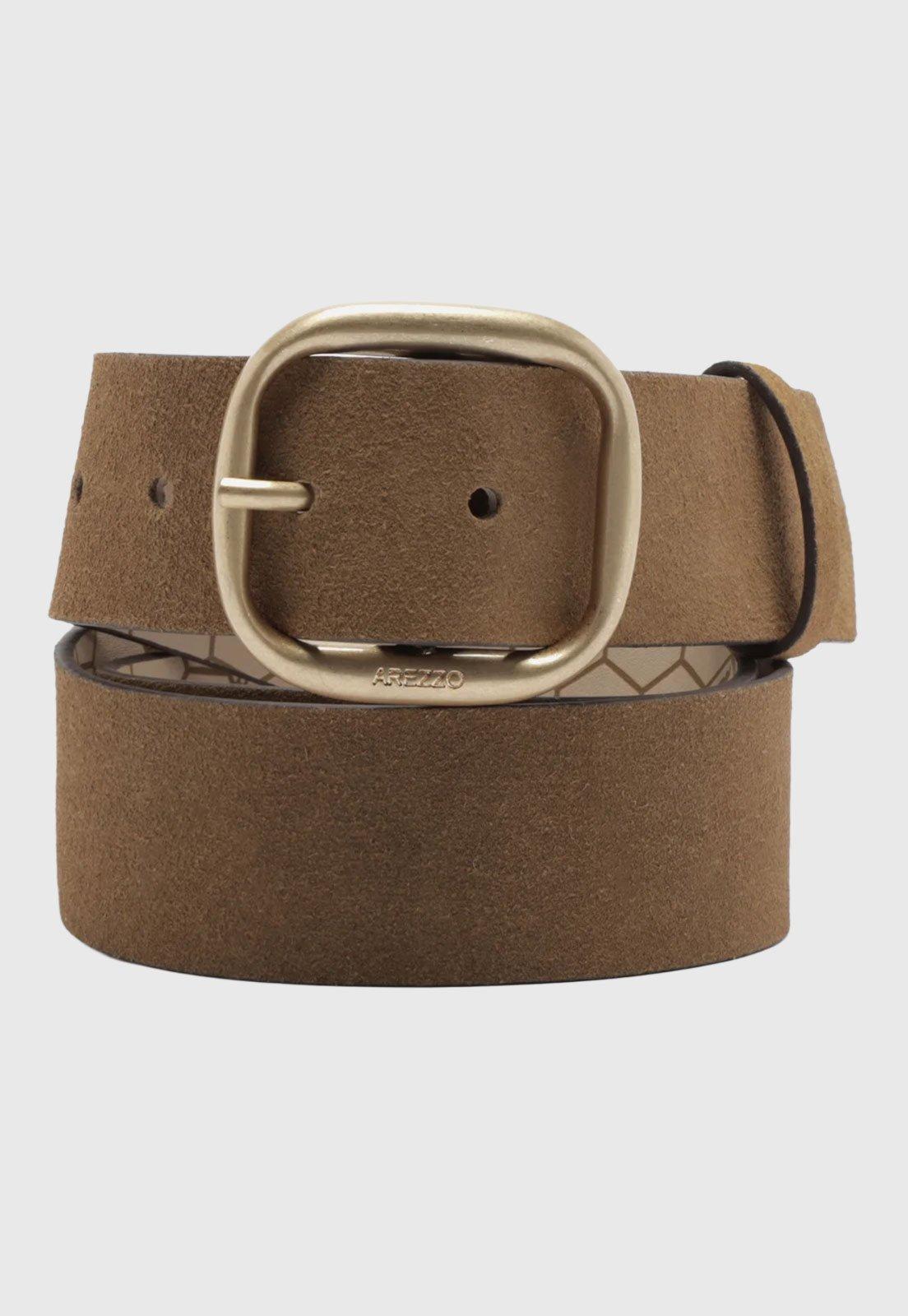 Cinto Feminino Arezzo Rustic Suede Stracci