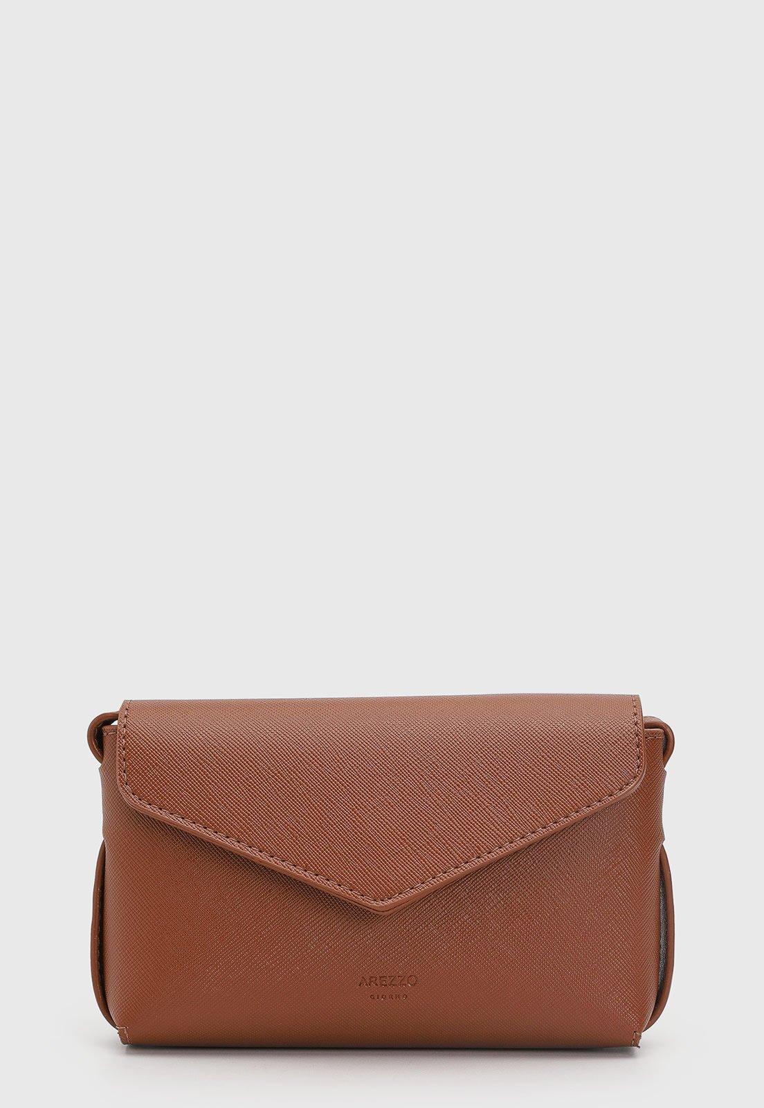 Bolsa Feminina Arezzo Retangular Texturizada Marrom