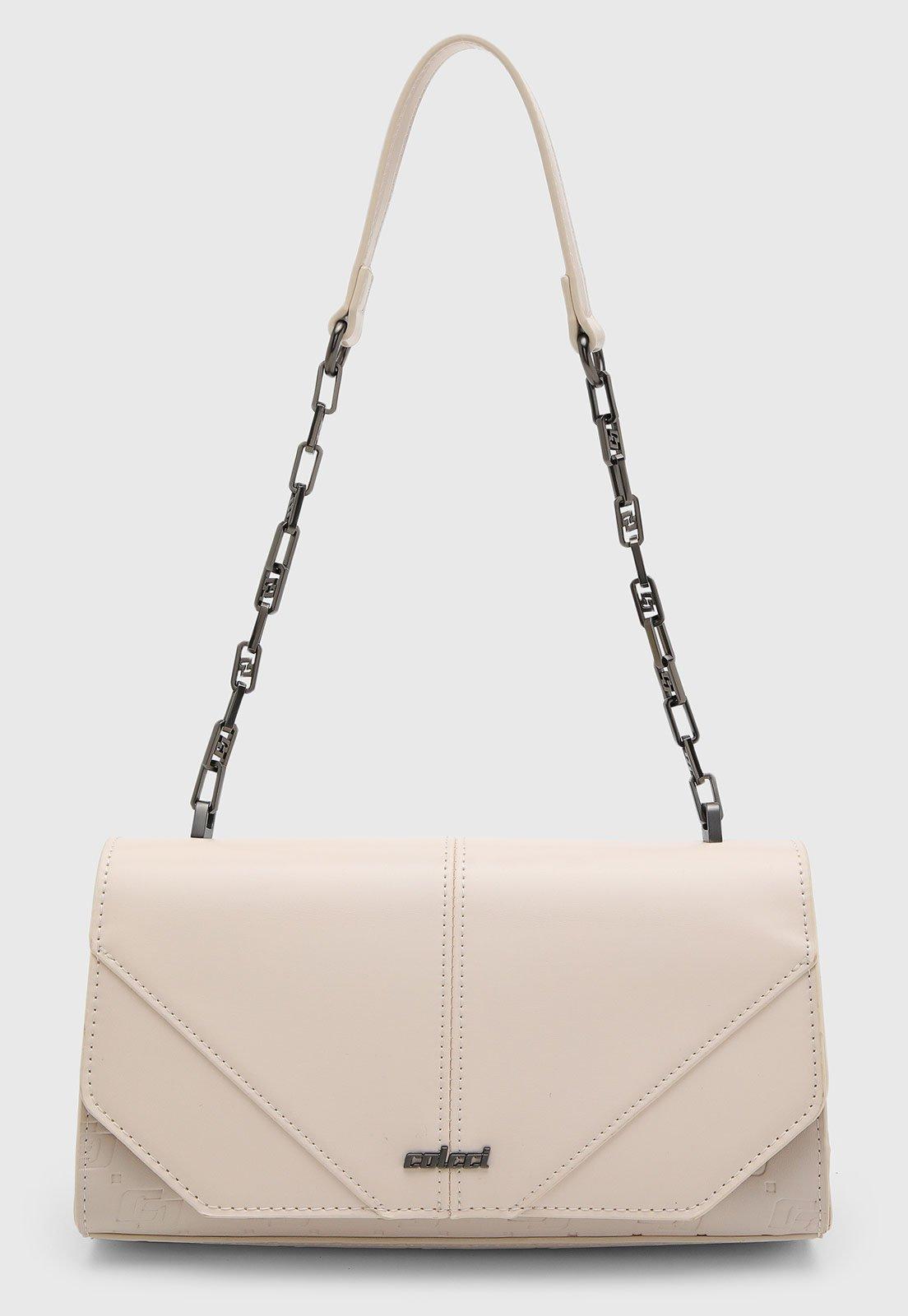 Bolsa Feminina Colcci Alça Corrente Off White