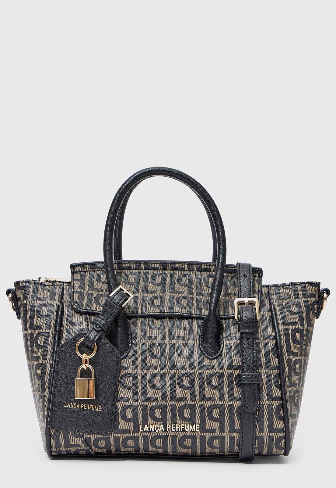 Bolsa Feminina Lança Perfume Grande Monograma Preta