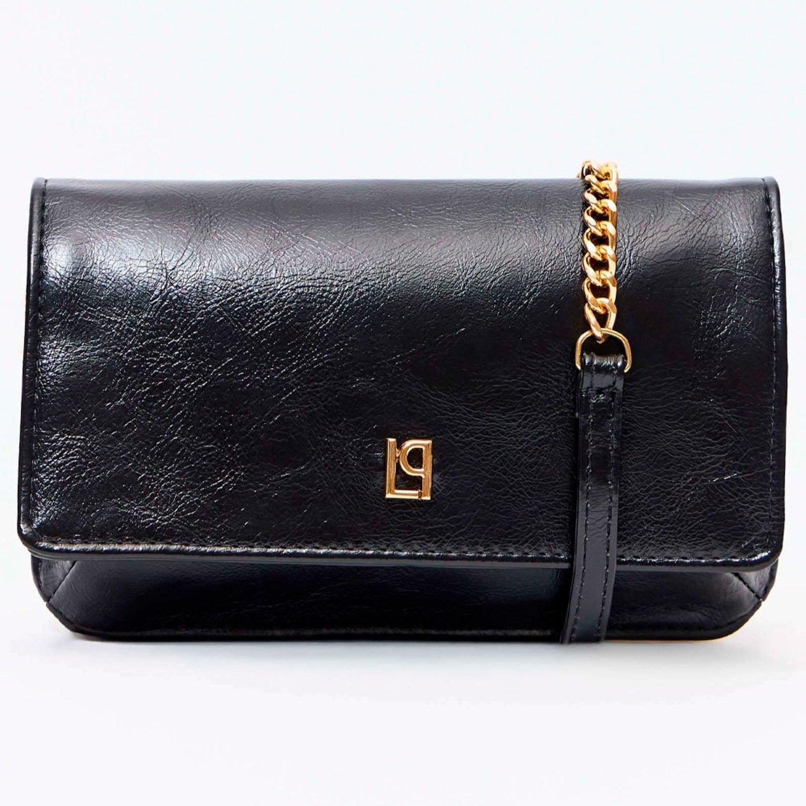 Bolsa Crossbody Lança Perfume Corrente Pr27 Preto Feminino