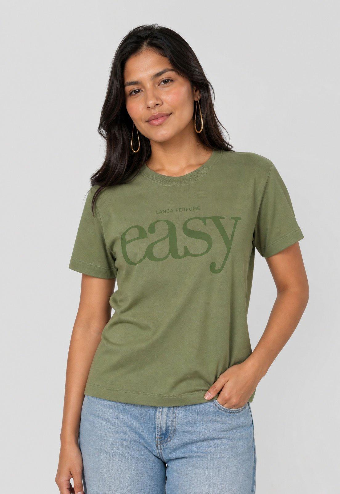 Camiseta Feminina Lança Perfume Easy Verde