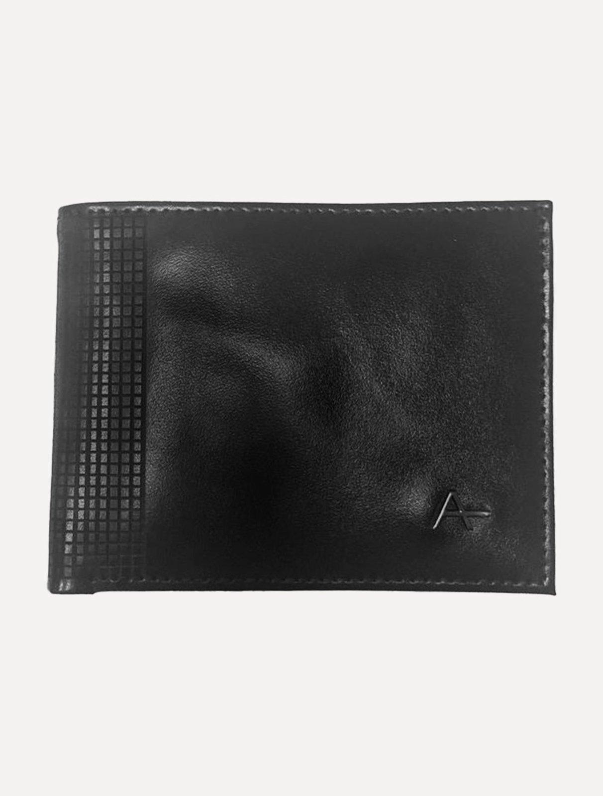Carteira Aramis Masculina Horizontal Grid Preto