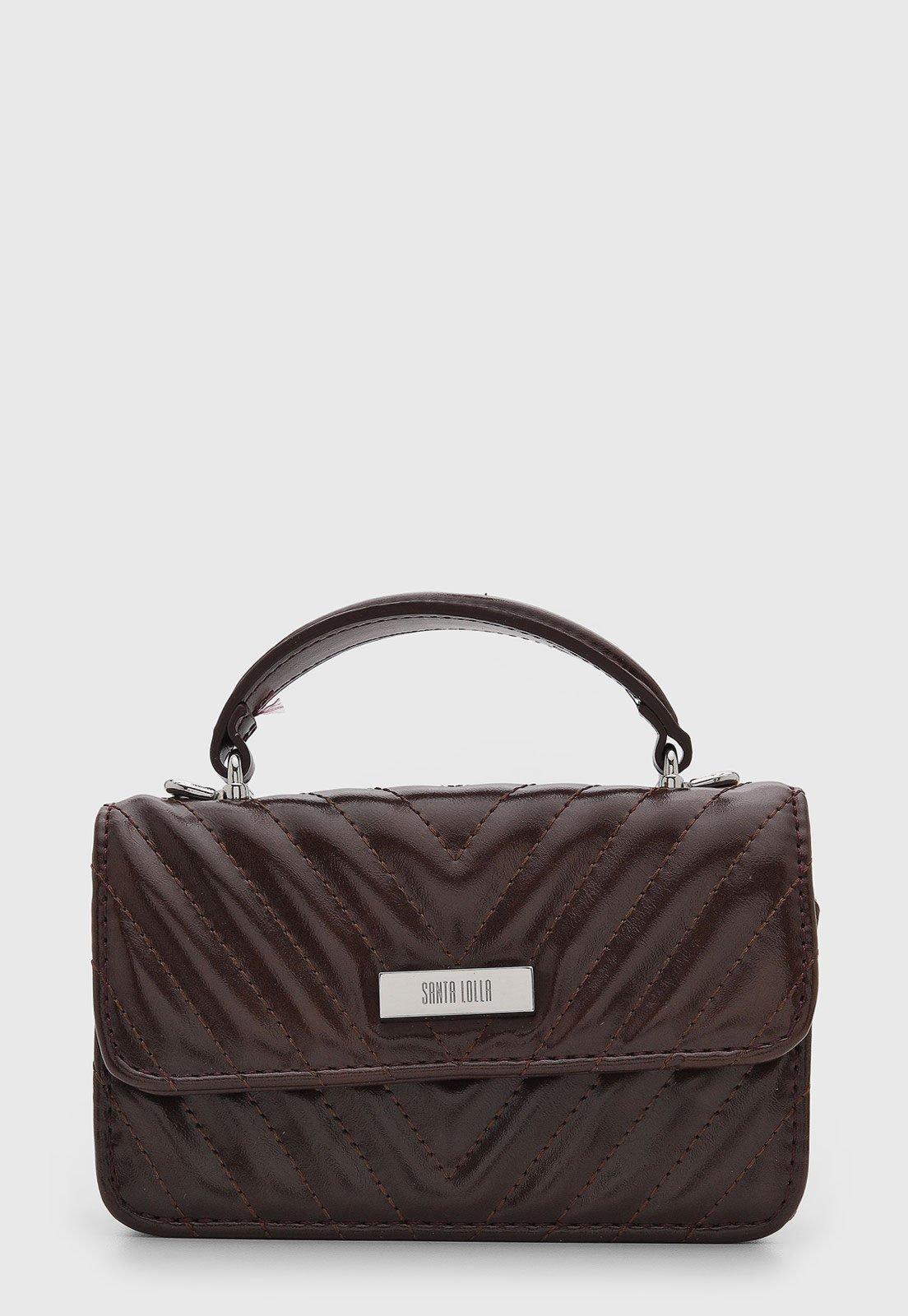 Bolsa Feminina Santa Lolla Matelassê Marrom