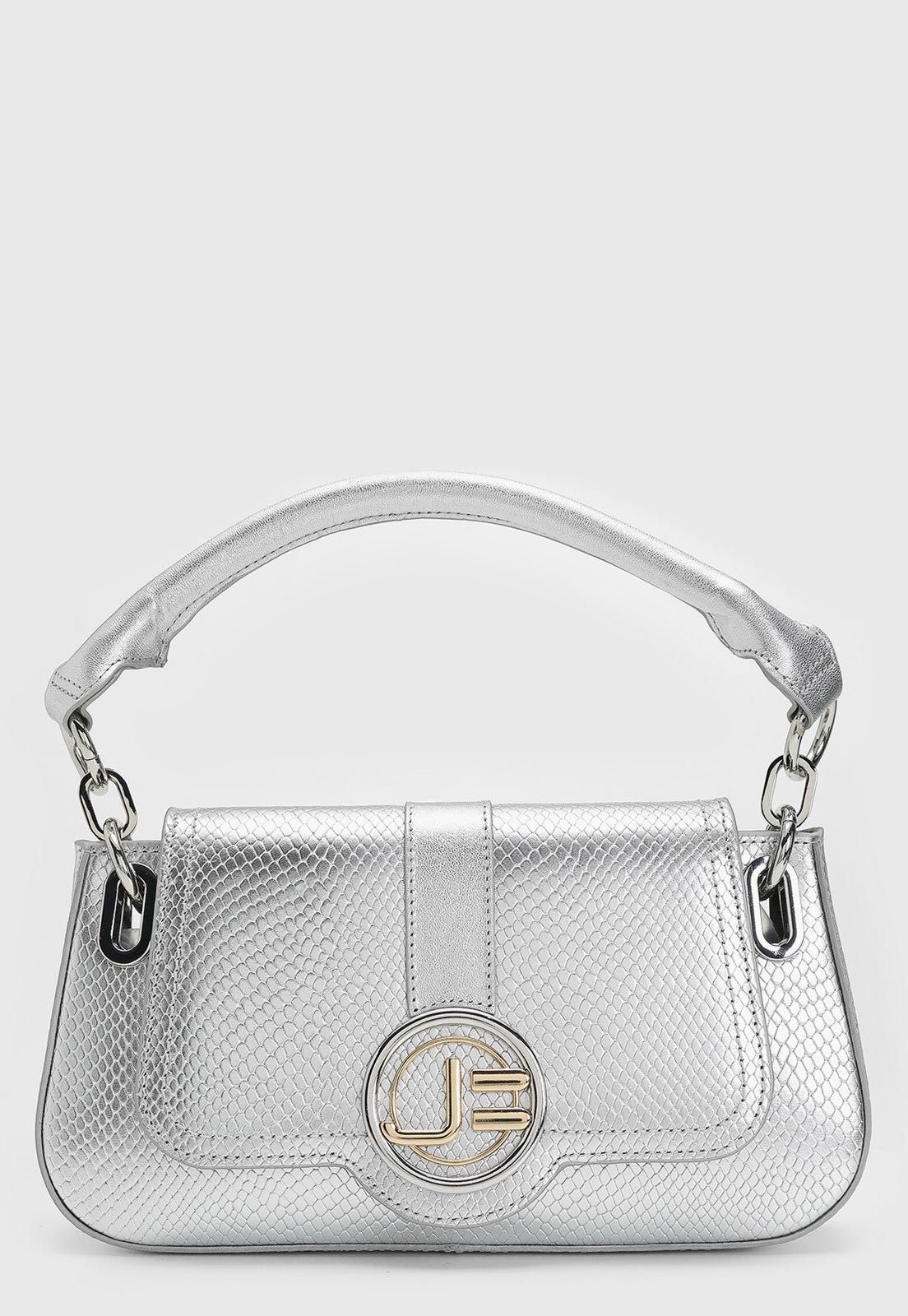 Bolsa Tiracolo Jorge Bischoff Metalizada Prata