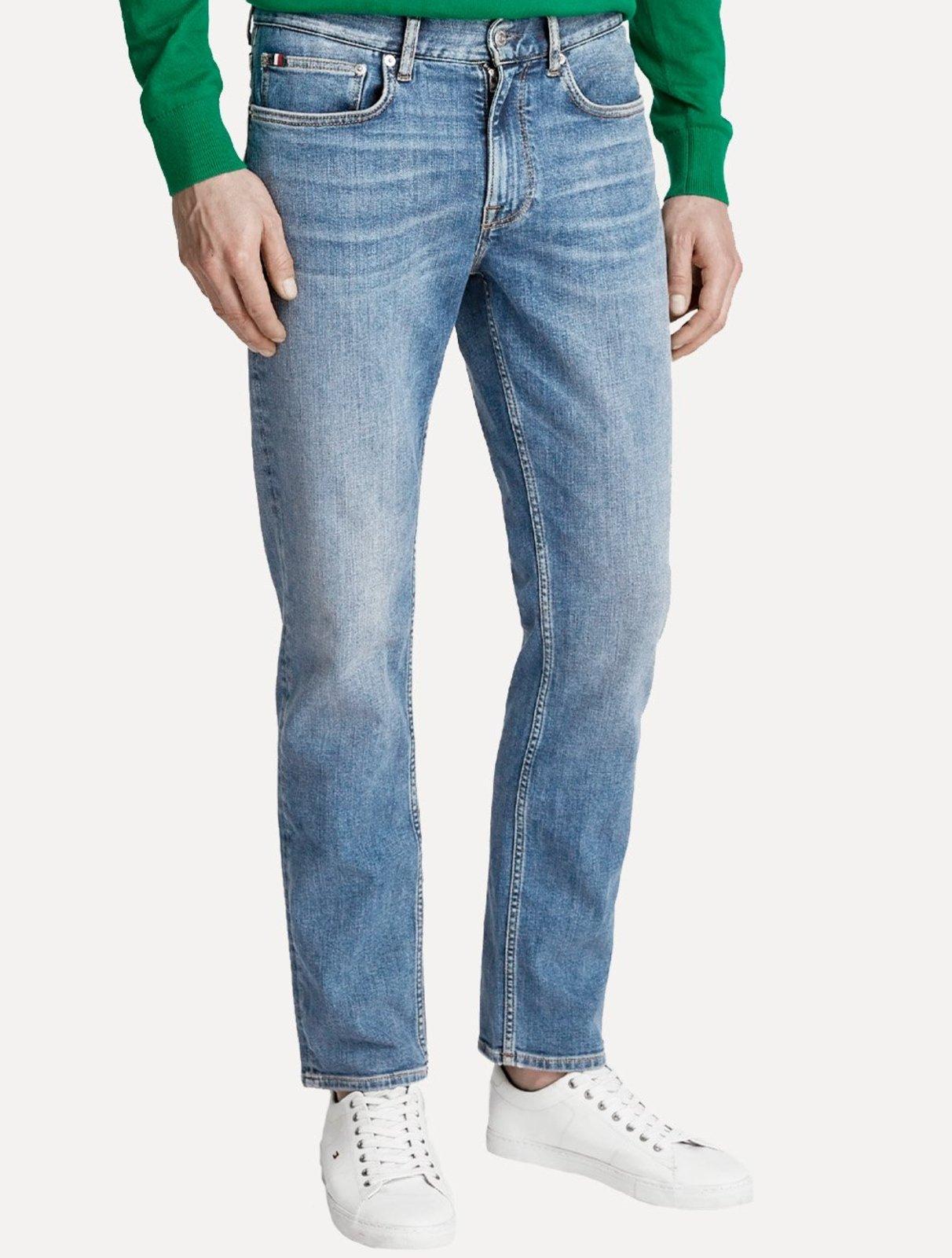 Calça Tommy Hilfiger Jeans Masculina Straight Denton Mesa Blue Clara