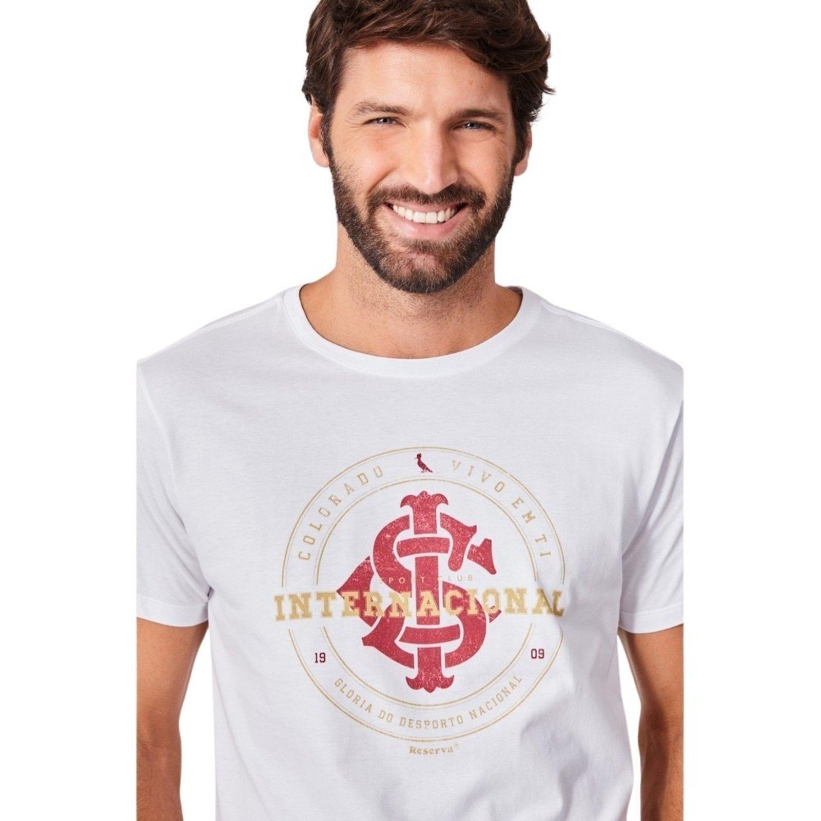Camiseta Estampada Vivo Em Ti Inter Reserva