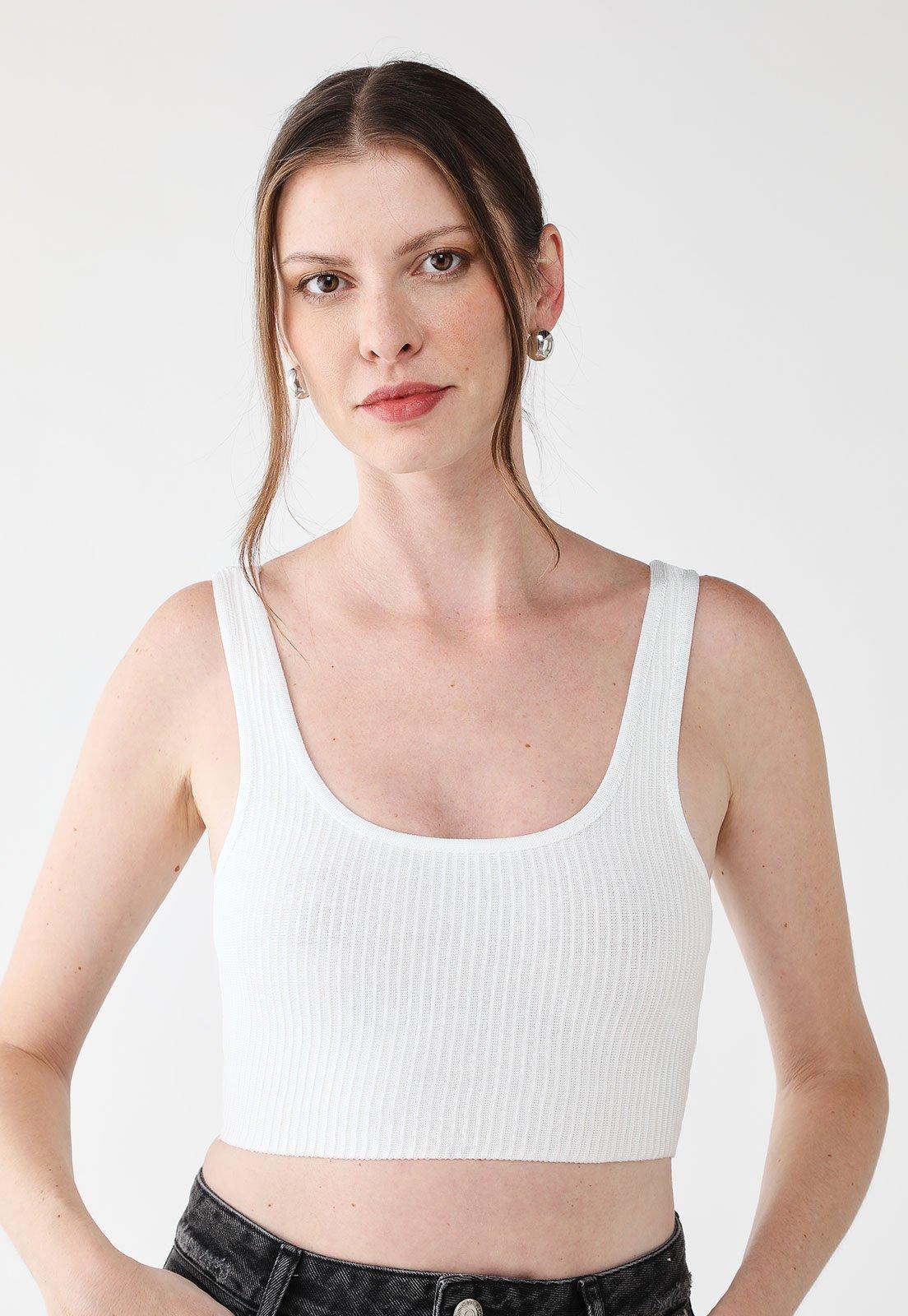 Regata Cropped John John Canelada Branca