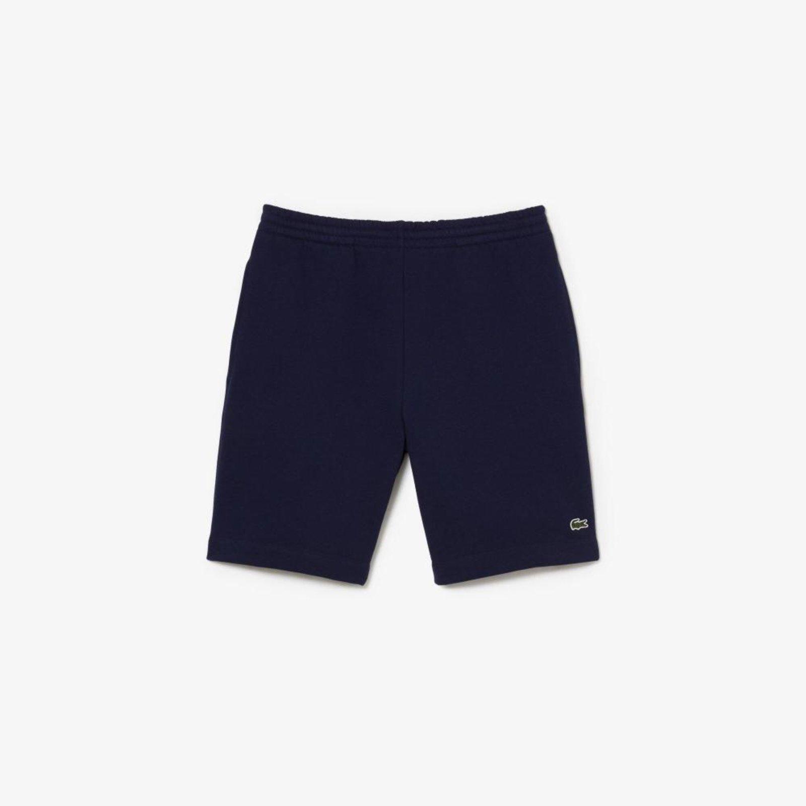 Shorts Lacoste masculino Lacoste de Lã de Algodão Escovado Orgânico Azul