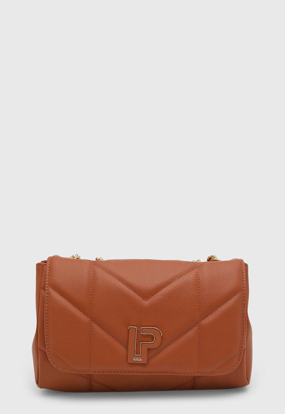 Bolsa Feminina Lança Perfume Design Estruturado Marrom