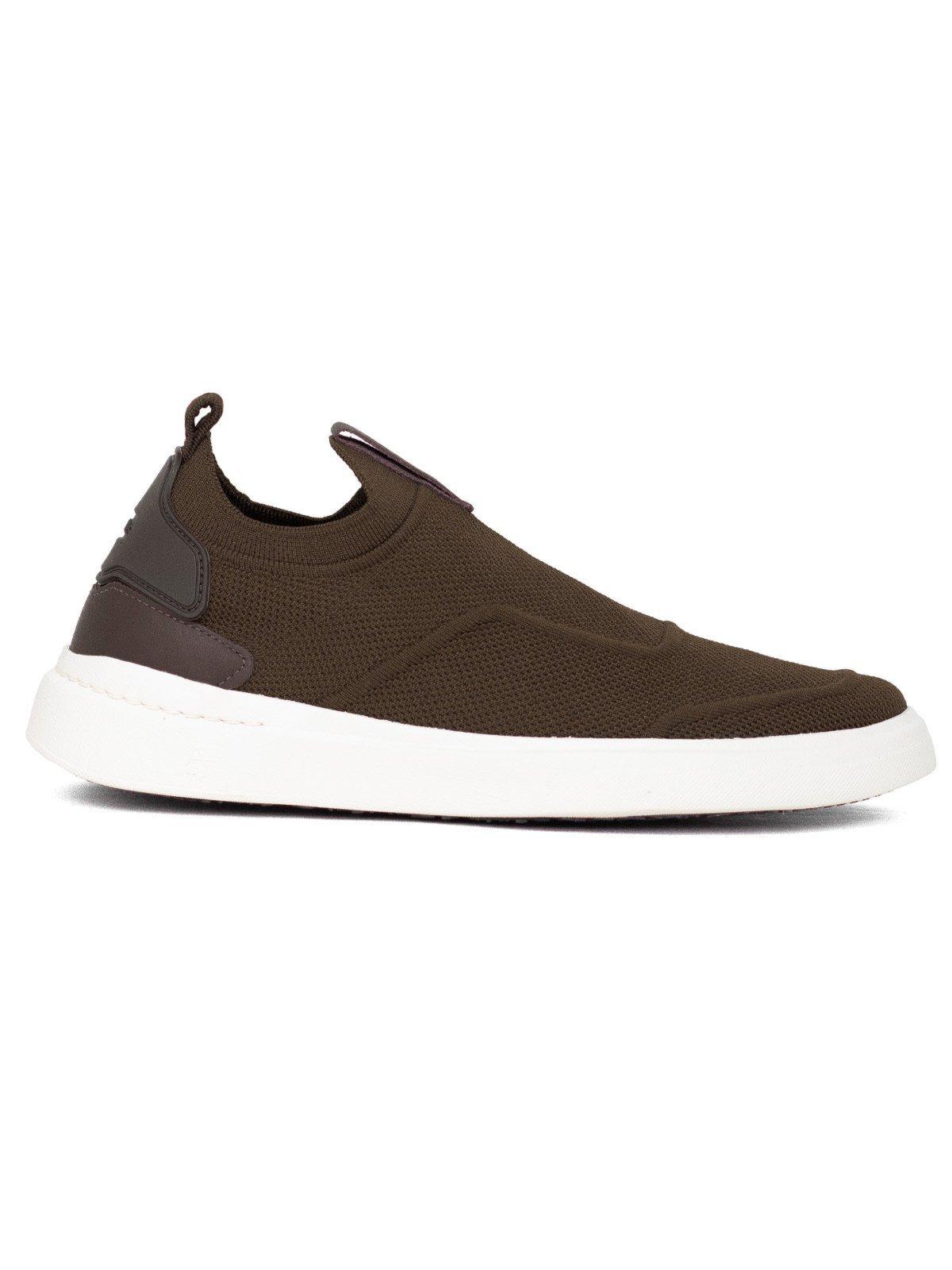 Tênis Masculino Aramis Casual Journey Stone Knit Confortável Elástico Marrom