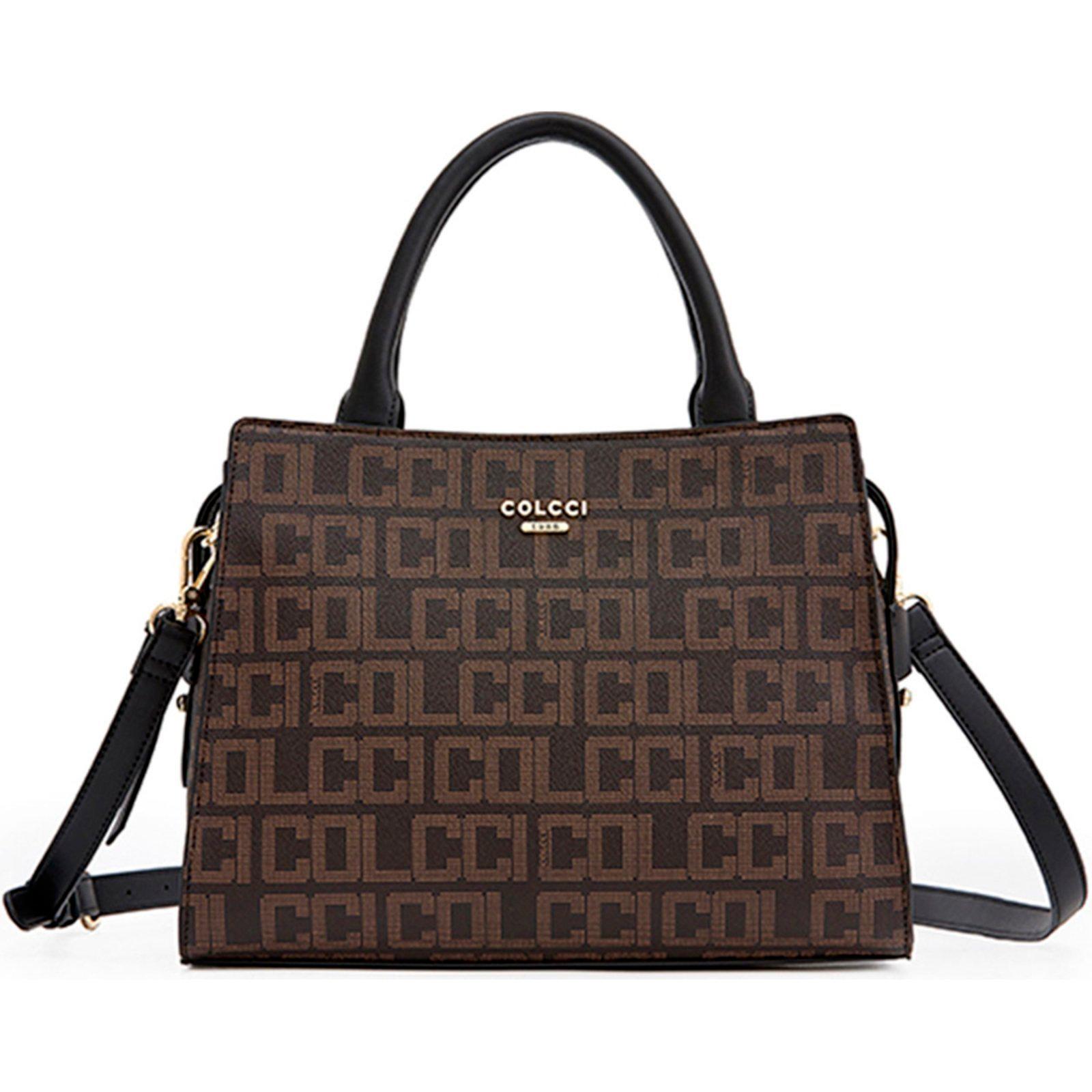 Bolsa Tote Colcci Monograma Pr25 Cafe Feminino