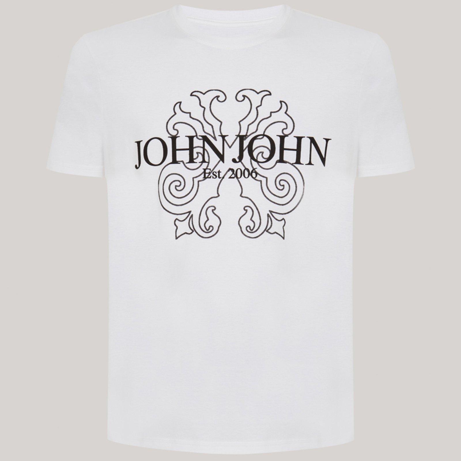 Camiseta John John Regular Brand Pr26 Branco Masculino