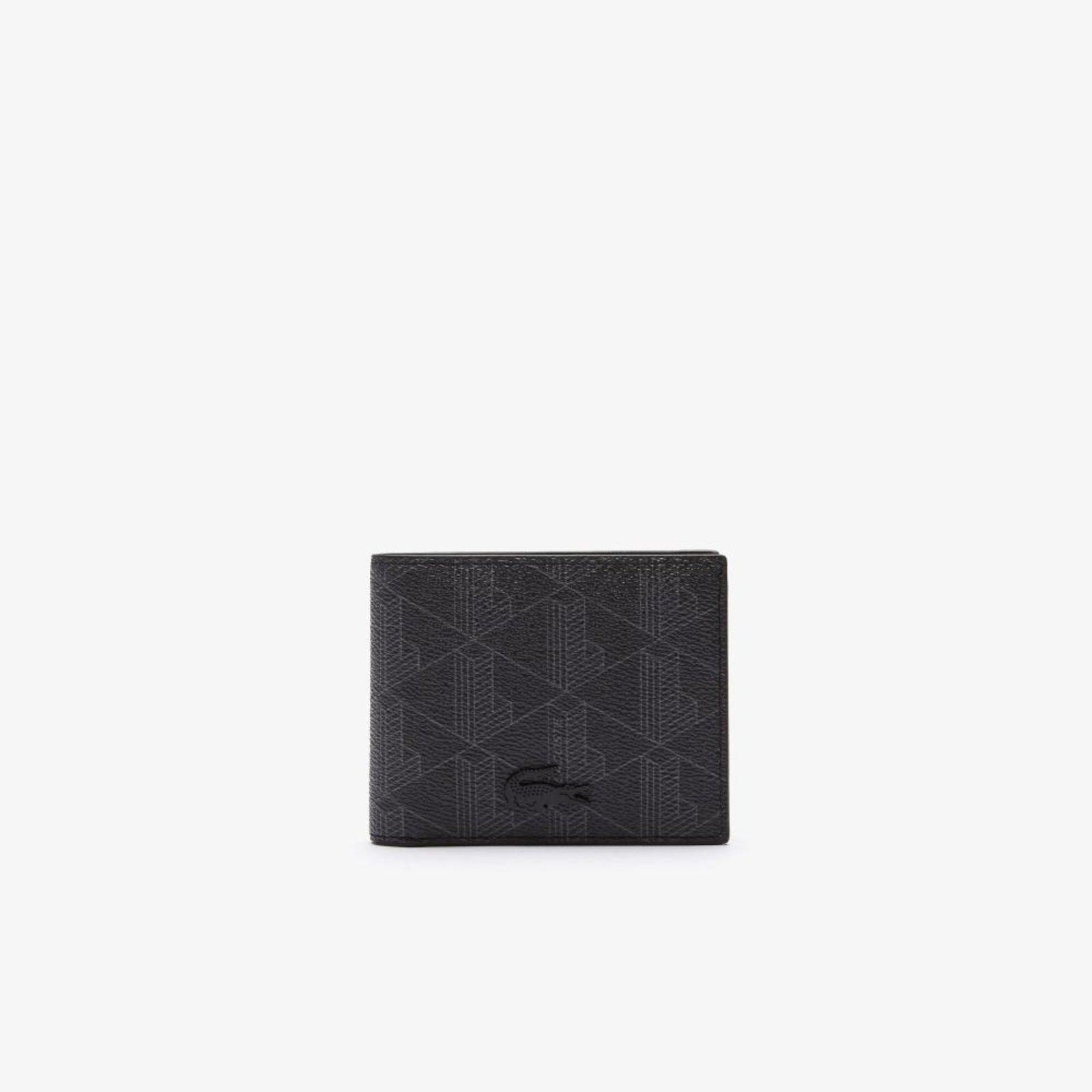 Carteira masculina The Blend pequena em lona com monograma