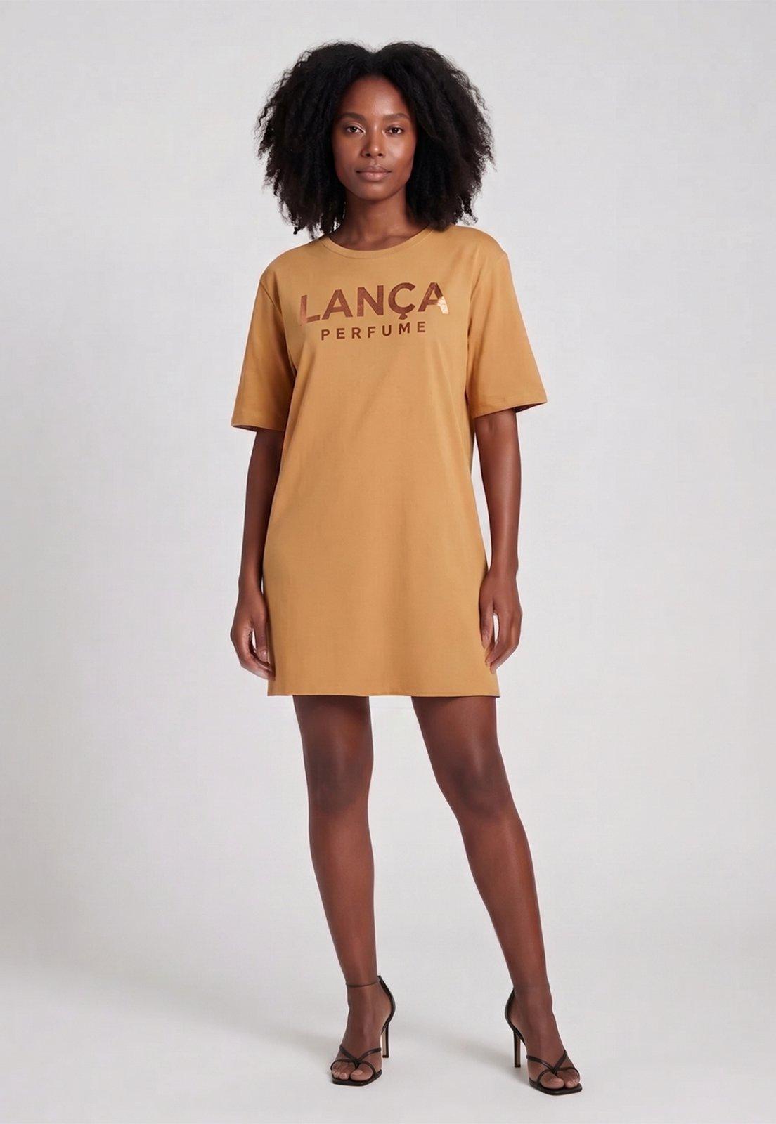 Vestido Feminino Lança Perfume T-dress Caramelo