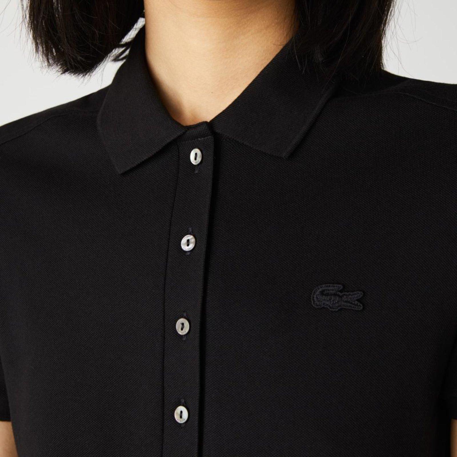 Vestido Polo Feminino Em Piqué De Algodão Com Stretch