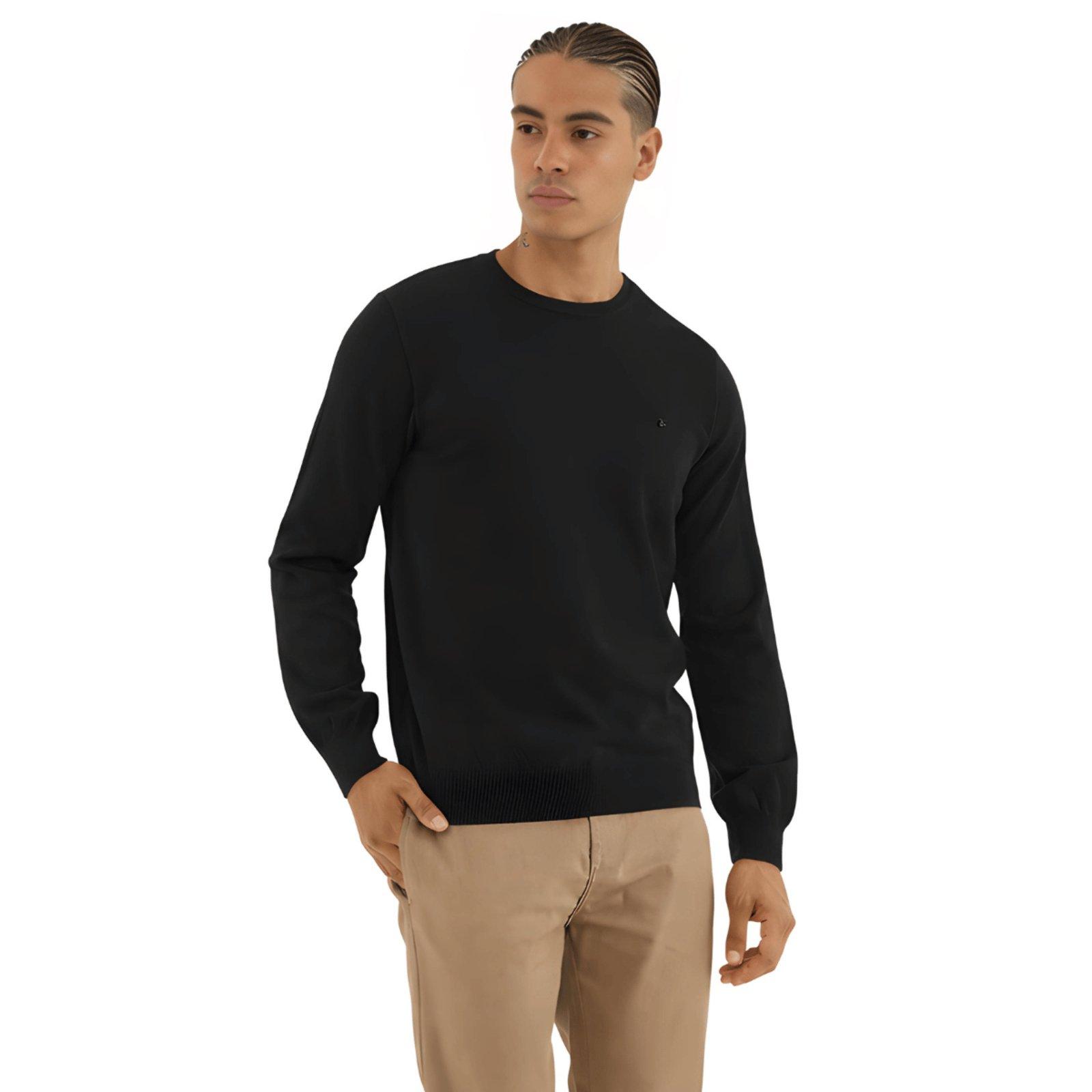 Suéter Masculino Tricô Logo C Bordado Colcci