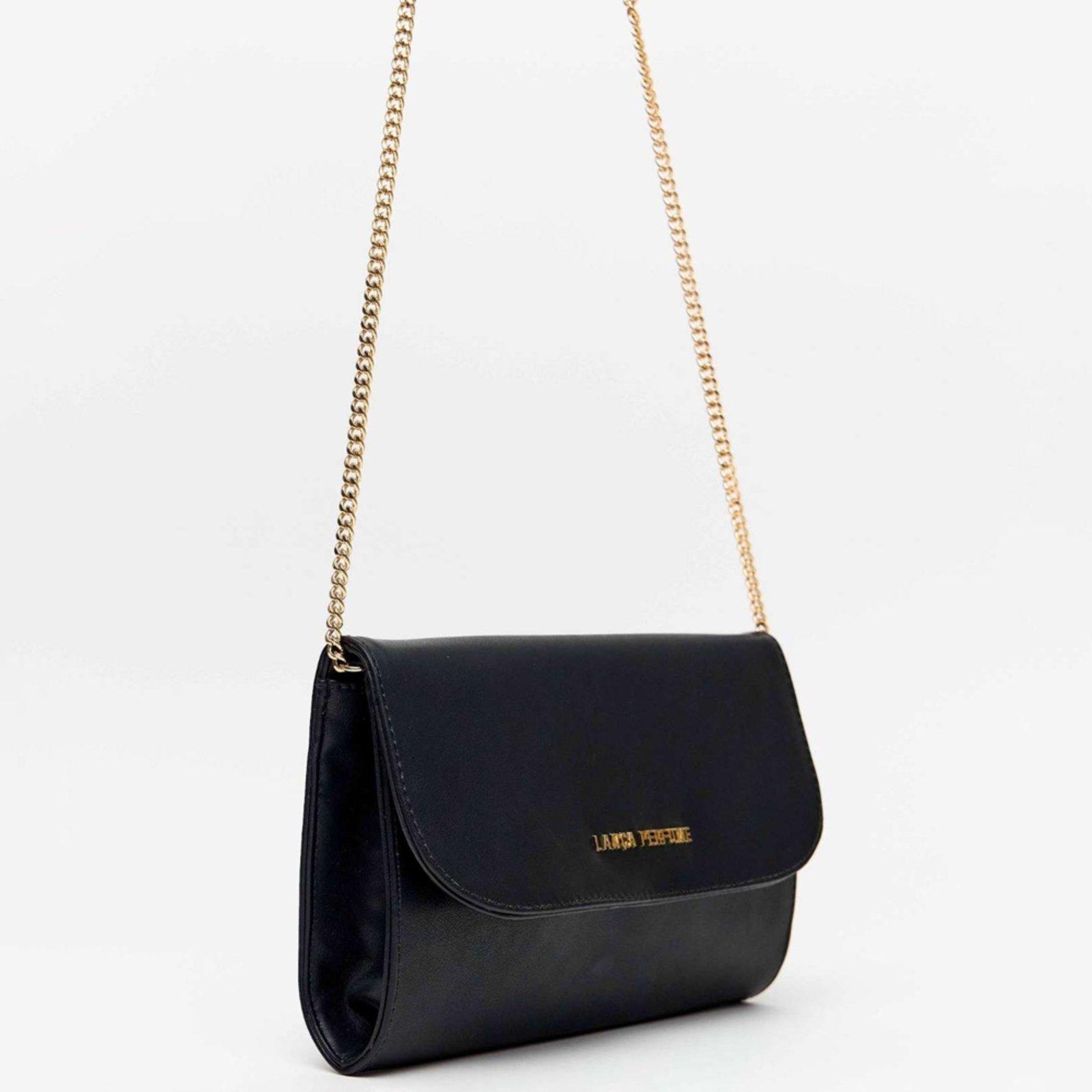 Bolsa Crossbody Lança Perfume Letras Pr26 Preto Feminino