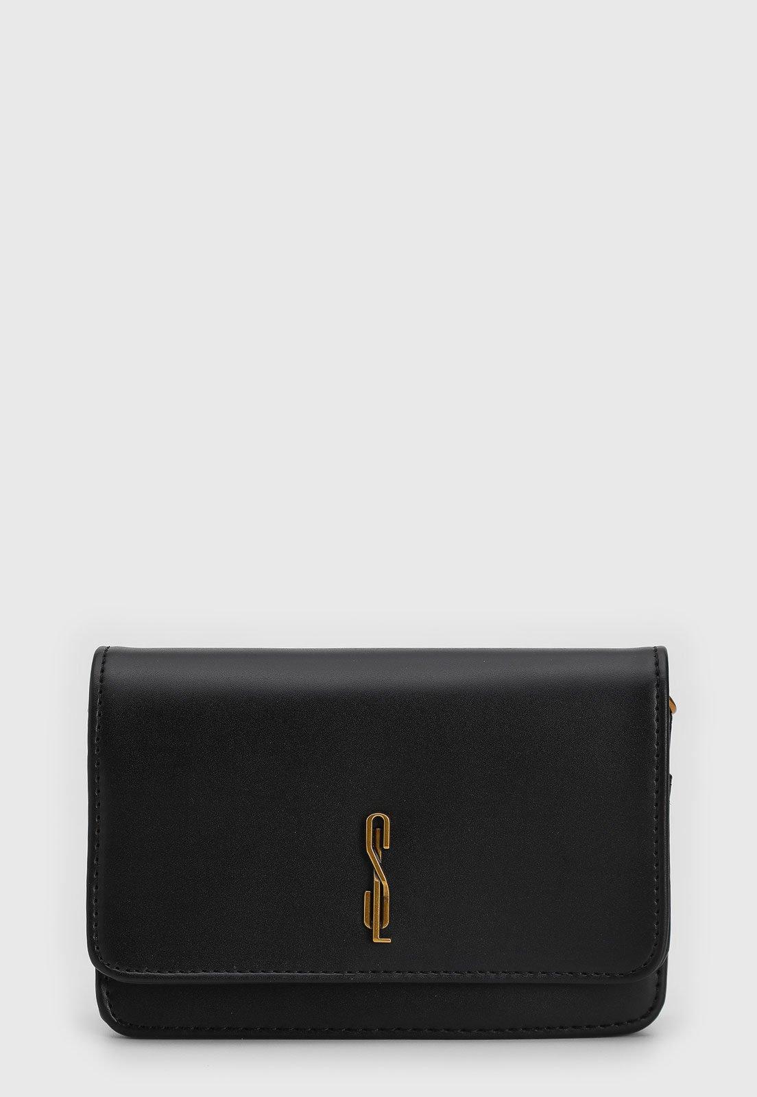 Bolsa Tiracolo Santa Lolla Alça Ajustável Preta