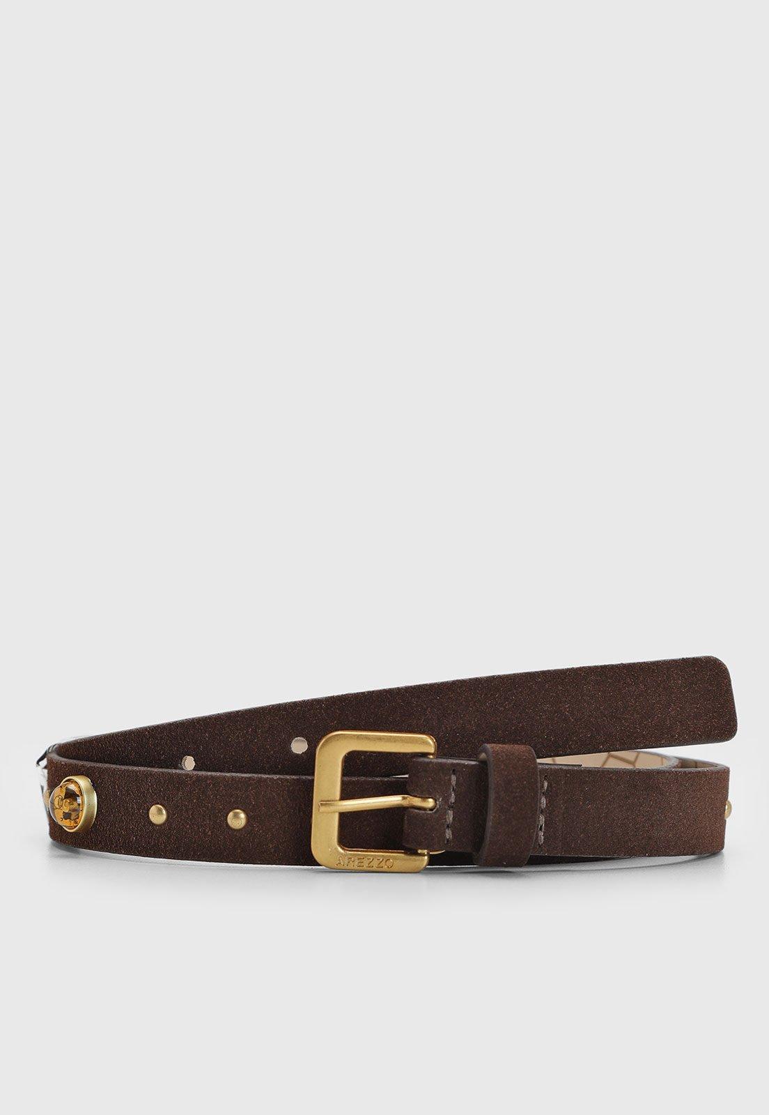 Cinto Feminino Arezzo New Cocoa Marrom