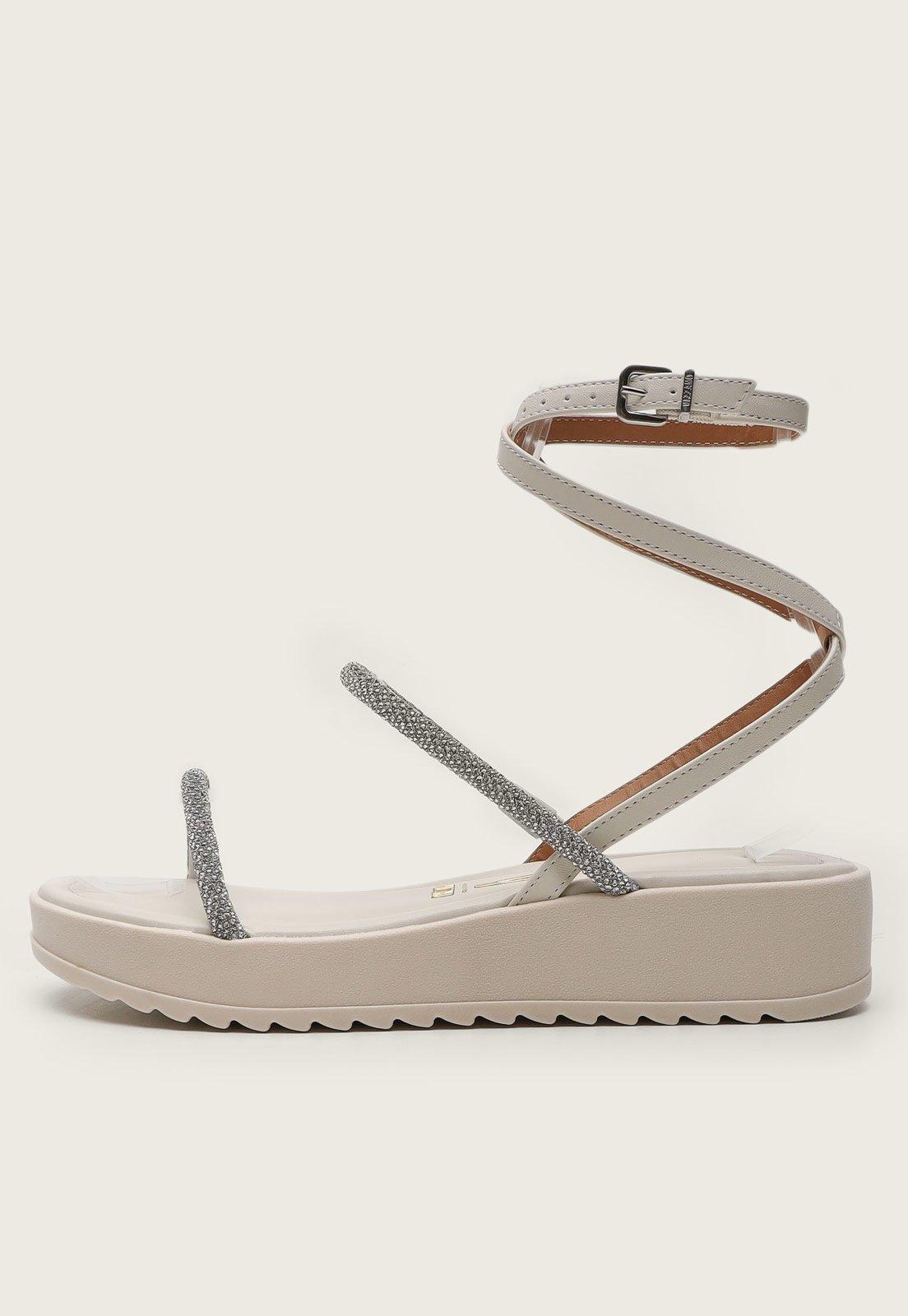 Sandália Vizzano Pedraria Off-White