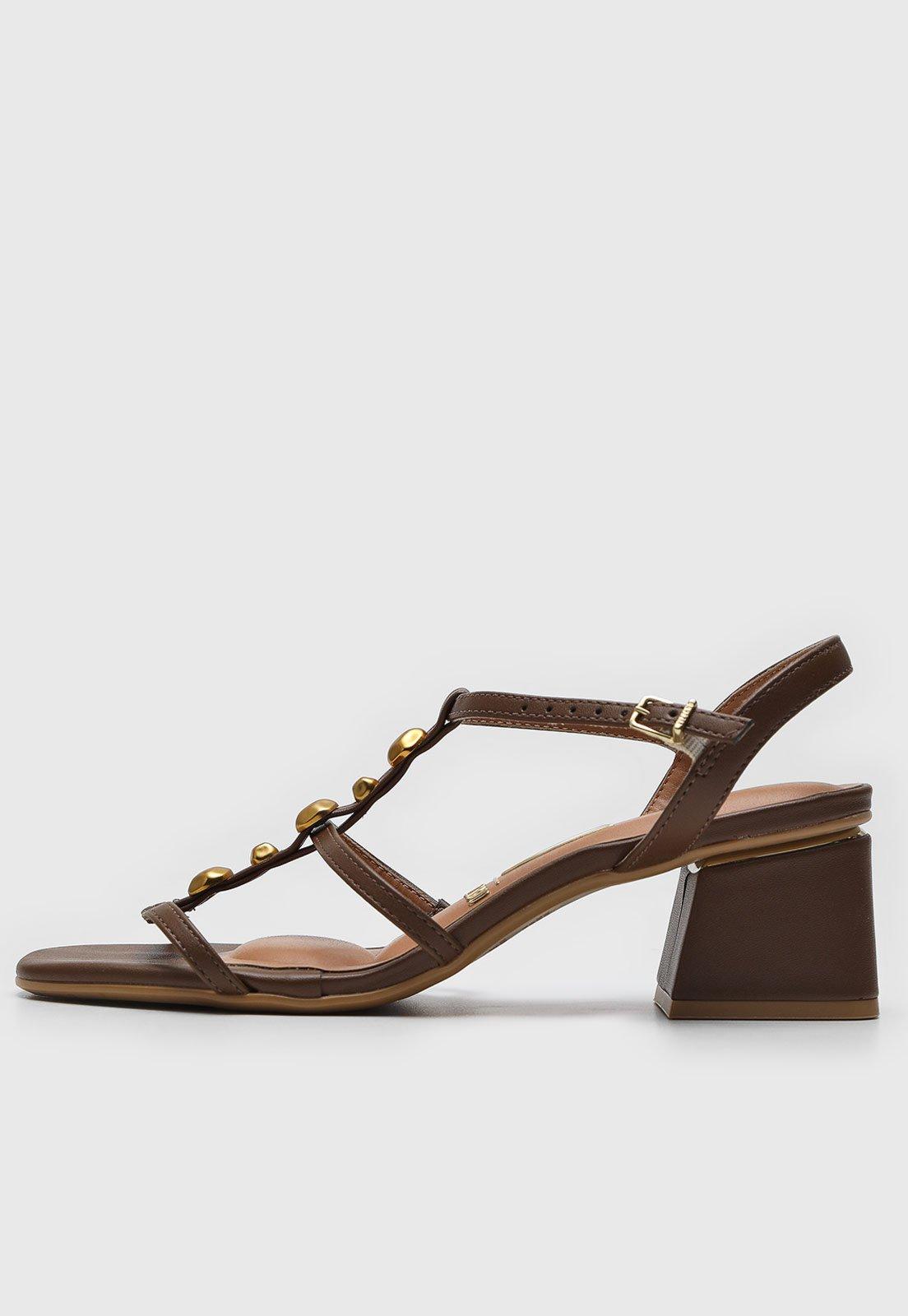 Sandália Vizzano Tachas Marrom