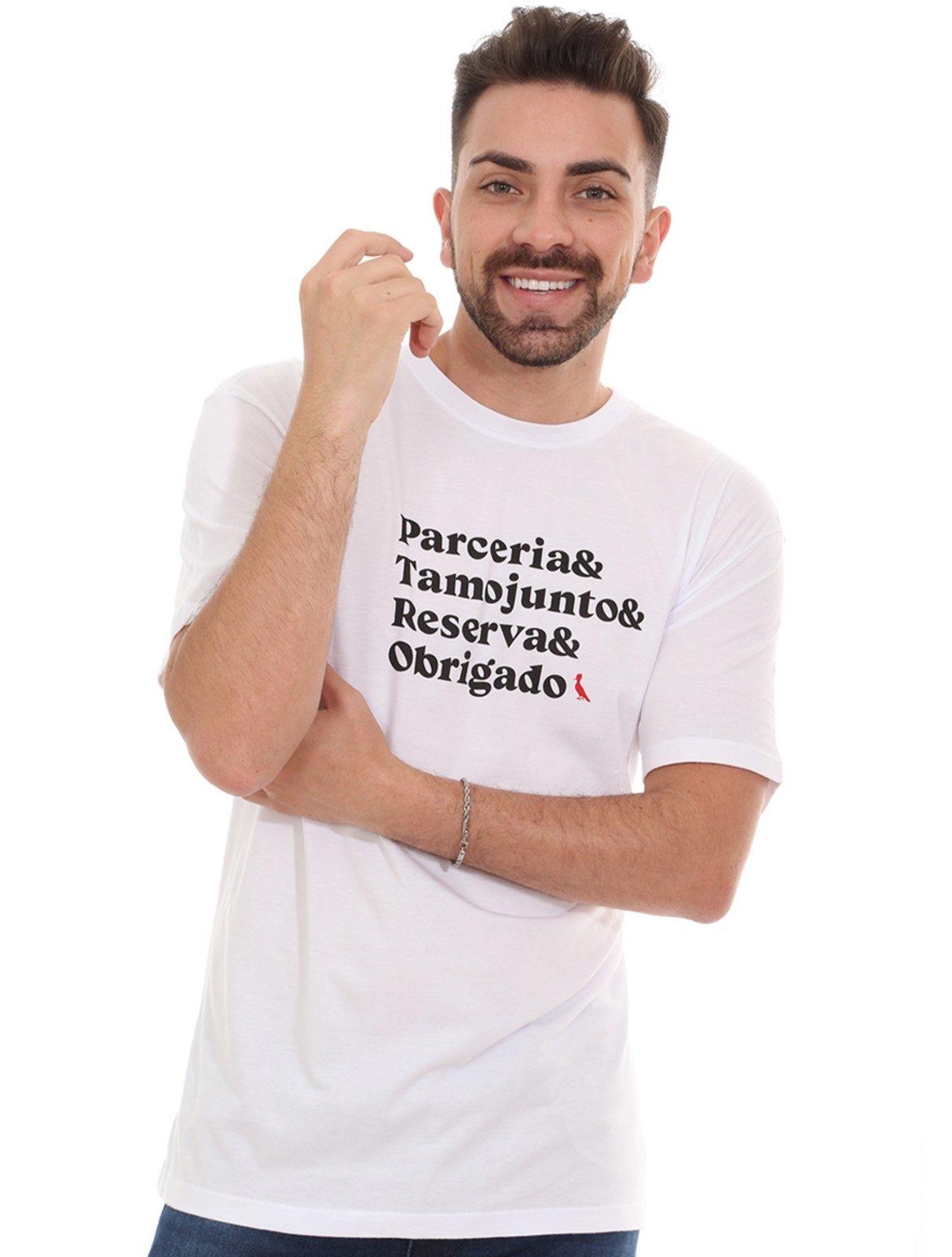 Camiseta Reserva Masculina Parceria Branca