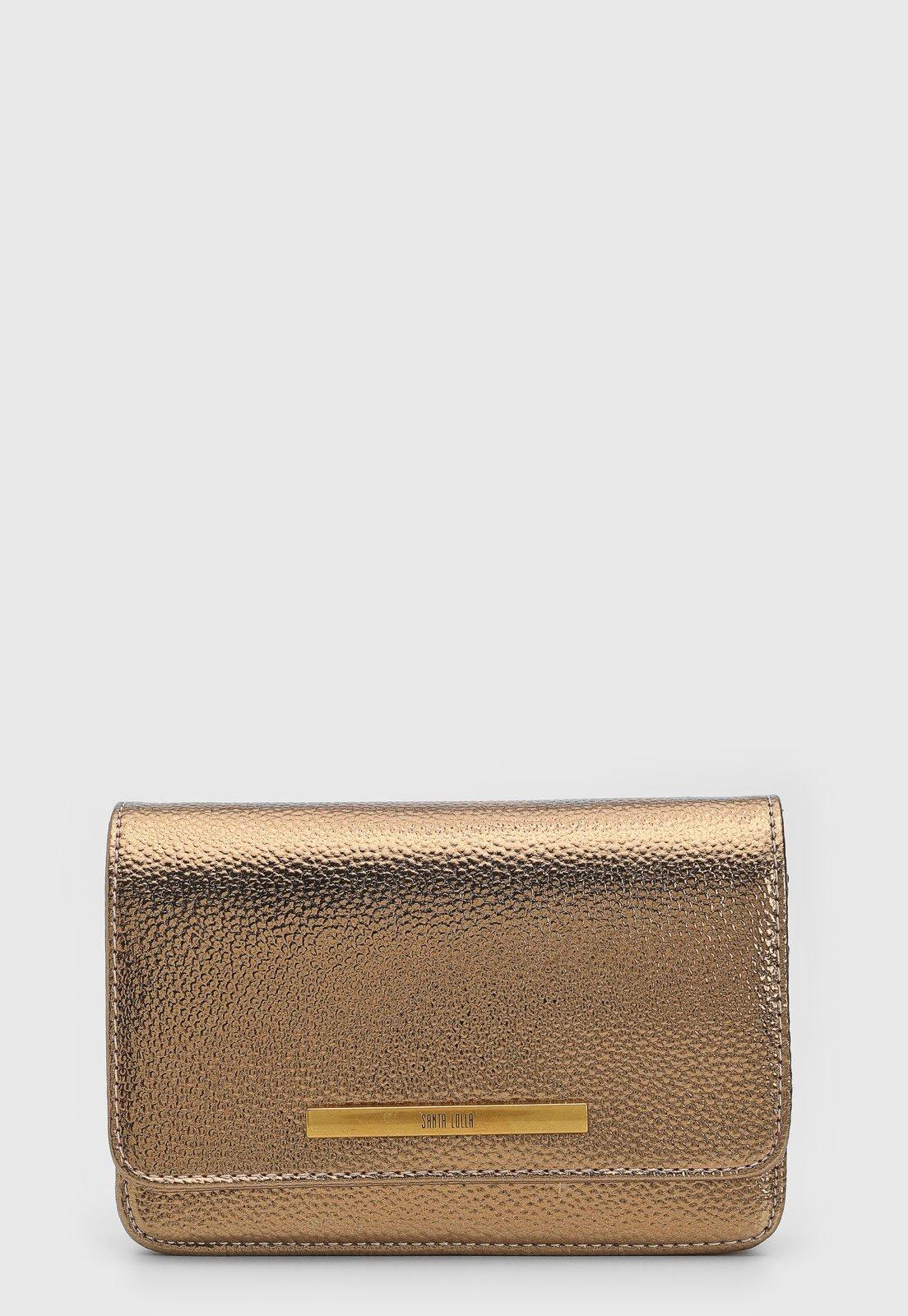 Bolsa Tiracolo Santa Lolla Alça Corrente Dourada