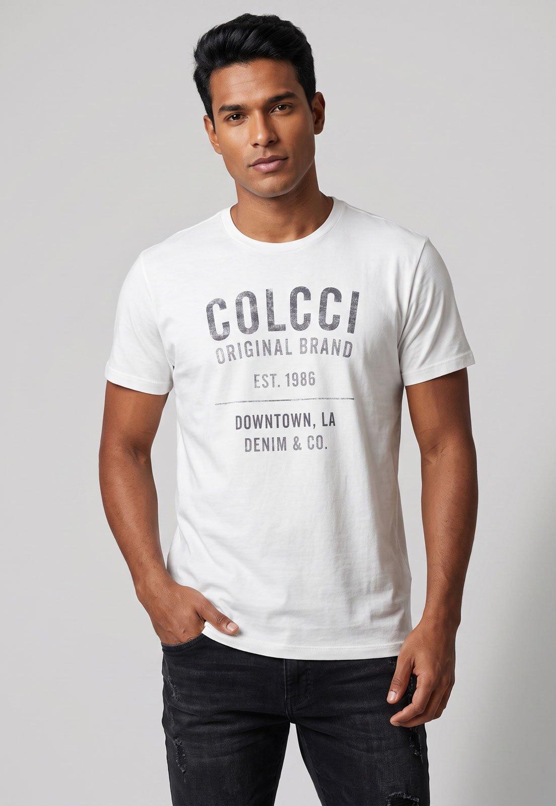 Camiseta Masculina Colcci Branco