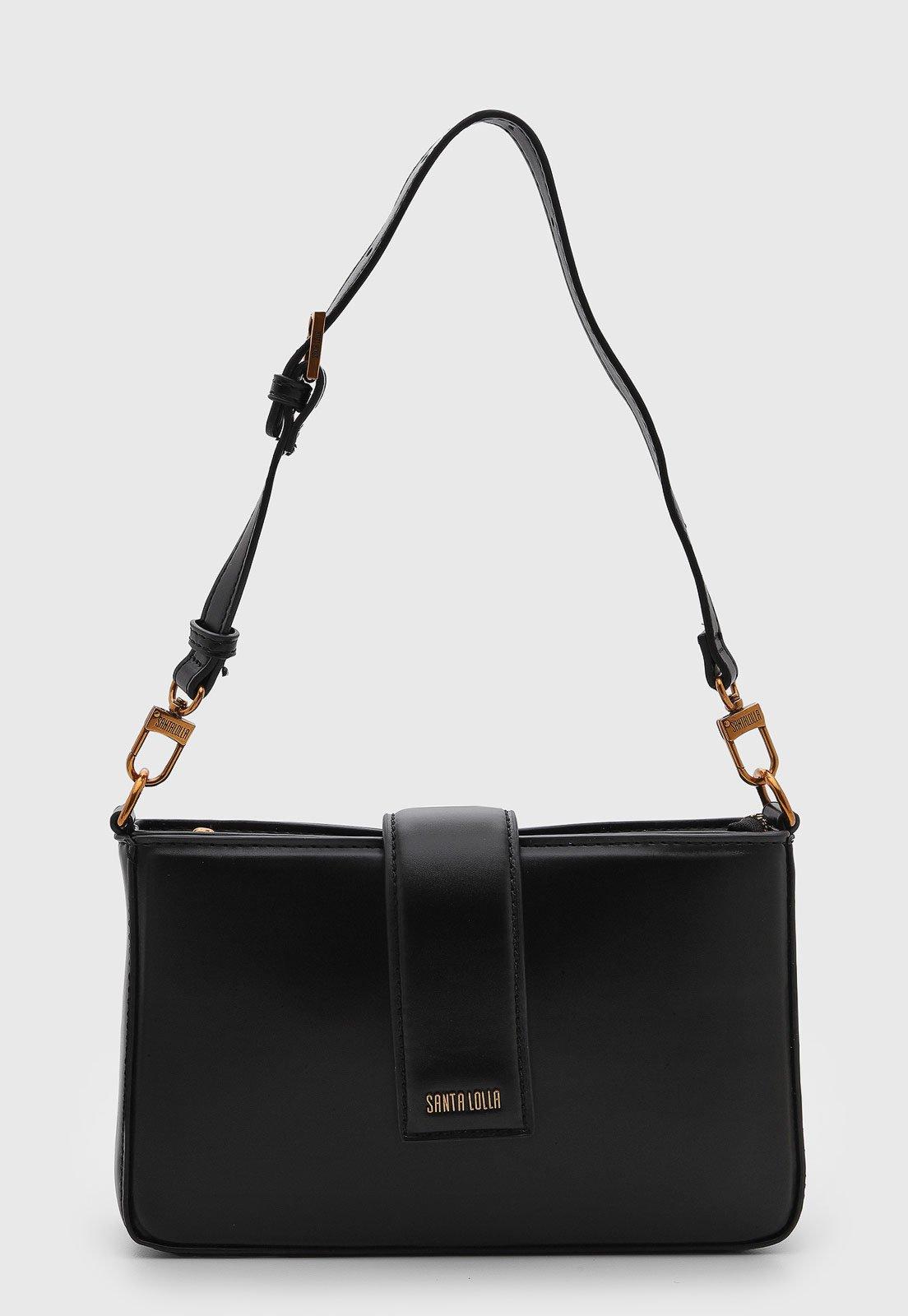 Bolsa Feminina Santa Lolla Retangular Preta