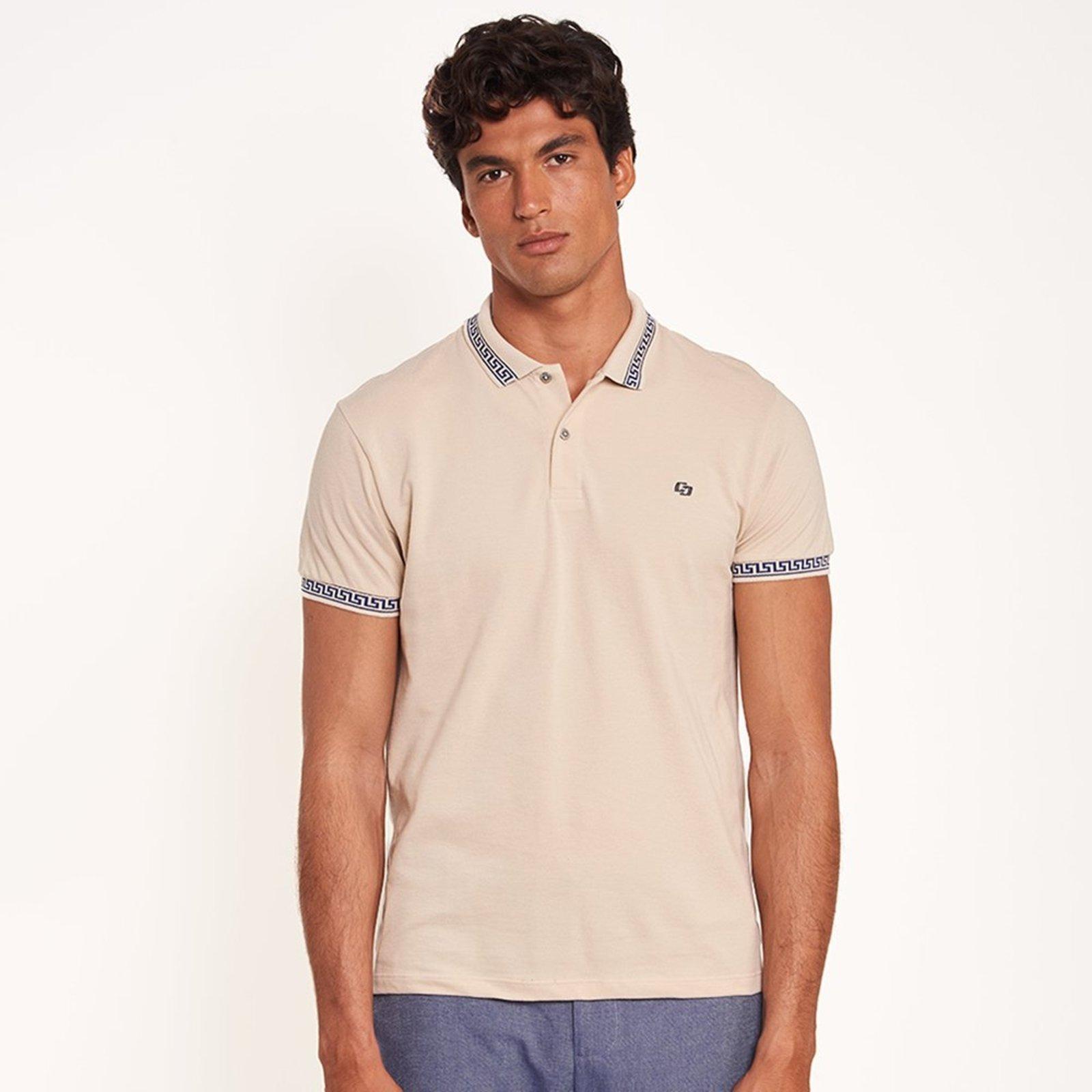 Camisa Polo Colcci Simbol Pr27 Bege Masculino